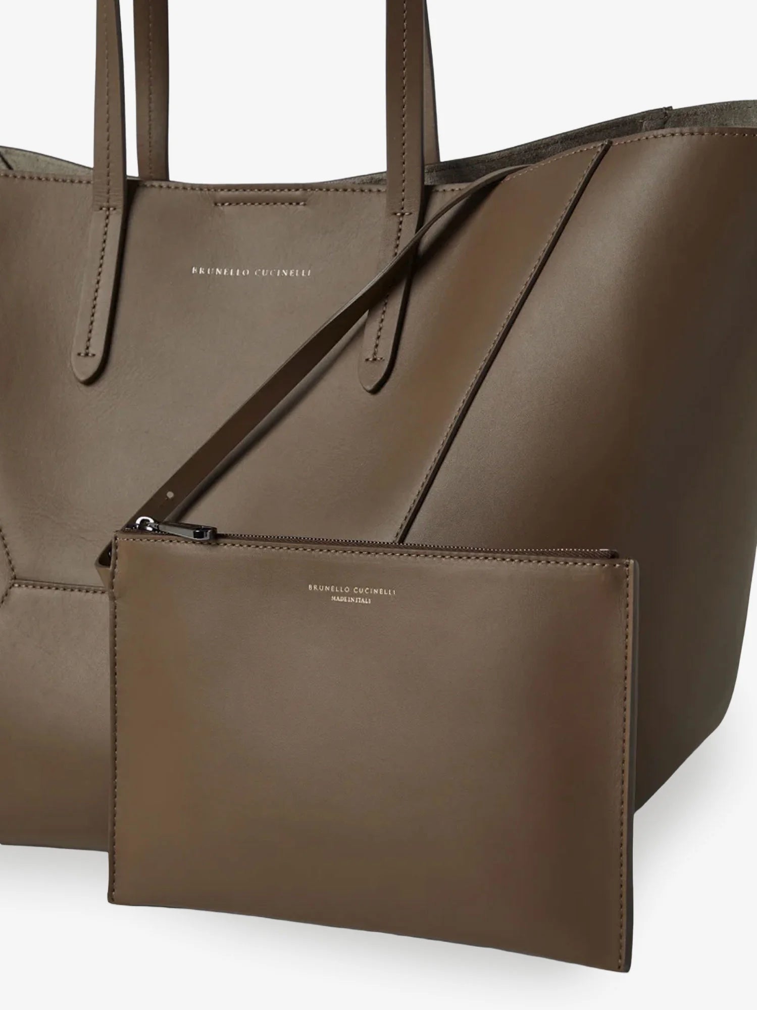 BC Duo hammered leather handbag