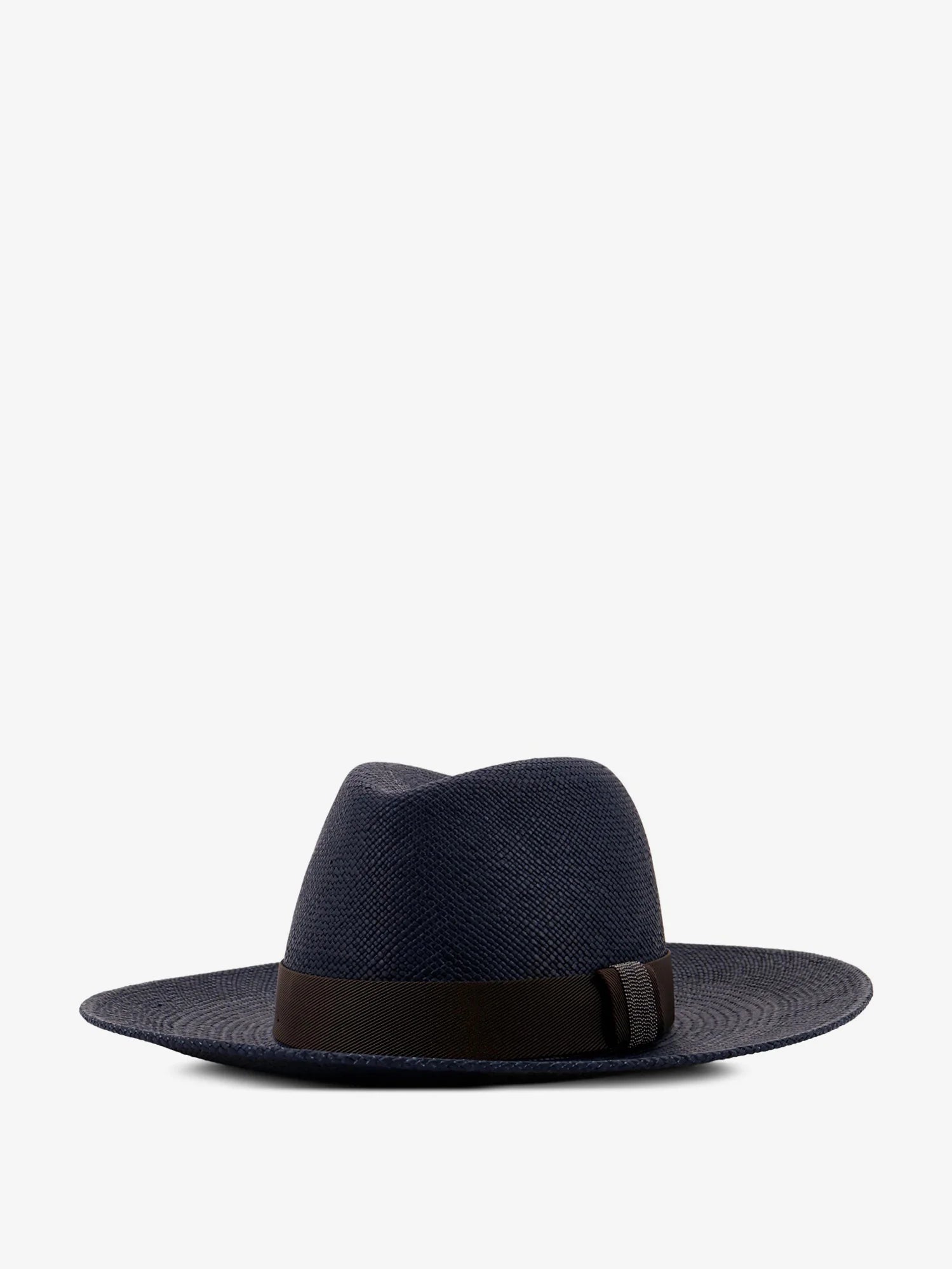 Raffia Fedora hat with Monili detail