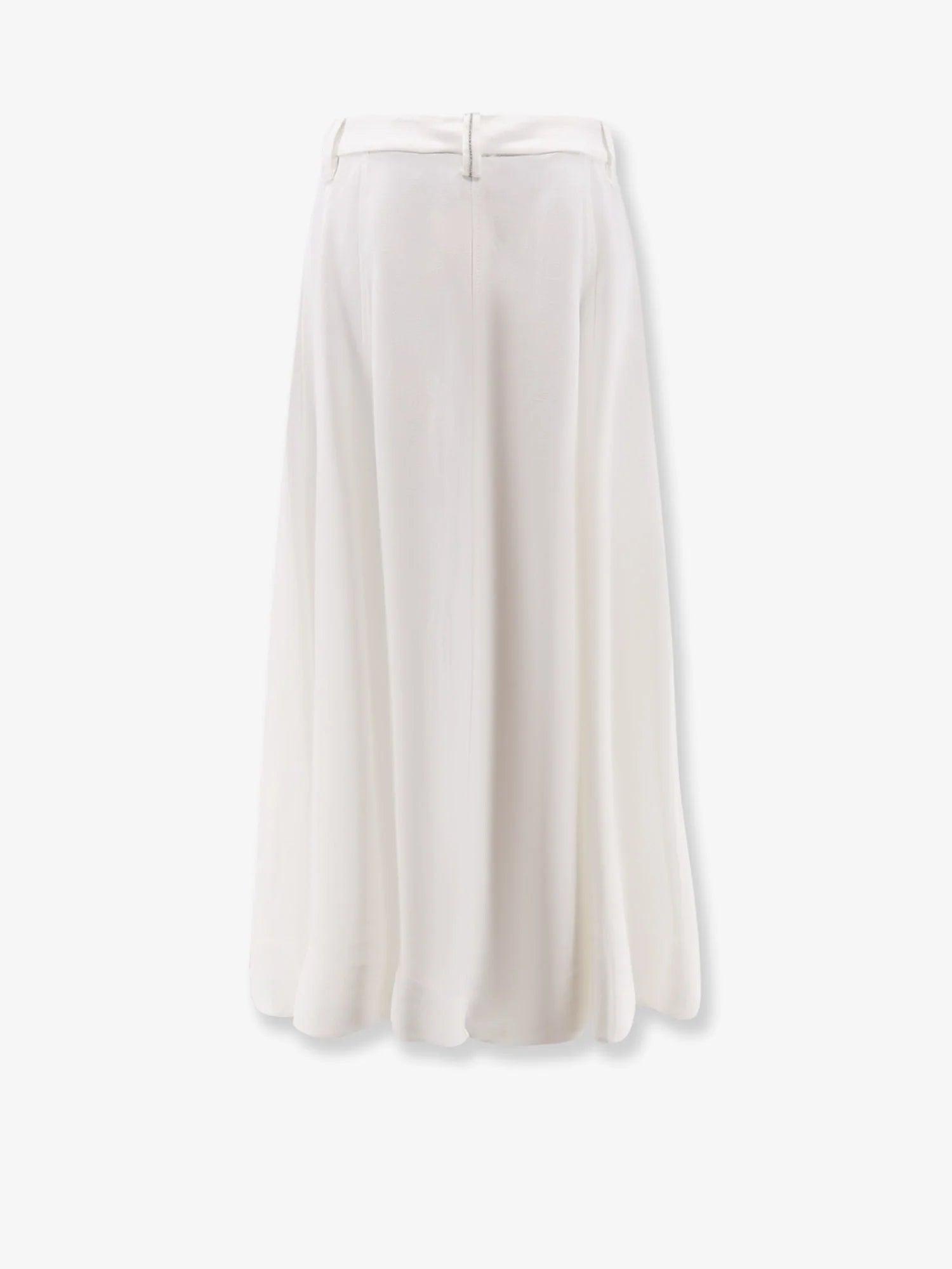 Viscose and linen skirt