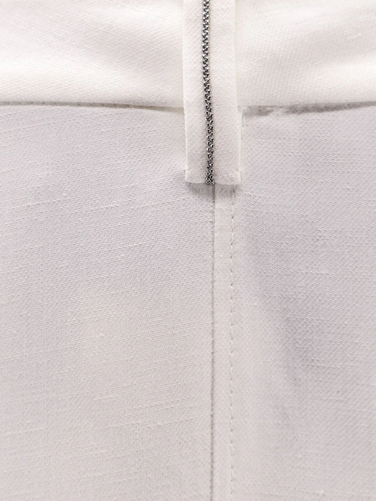 Viscose and linen skirt