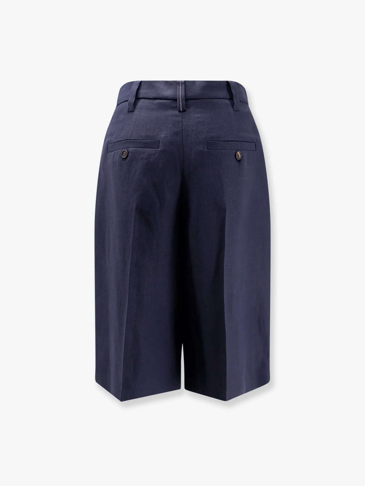 Viscose and linen bermuda shorts