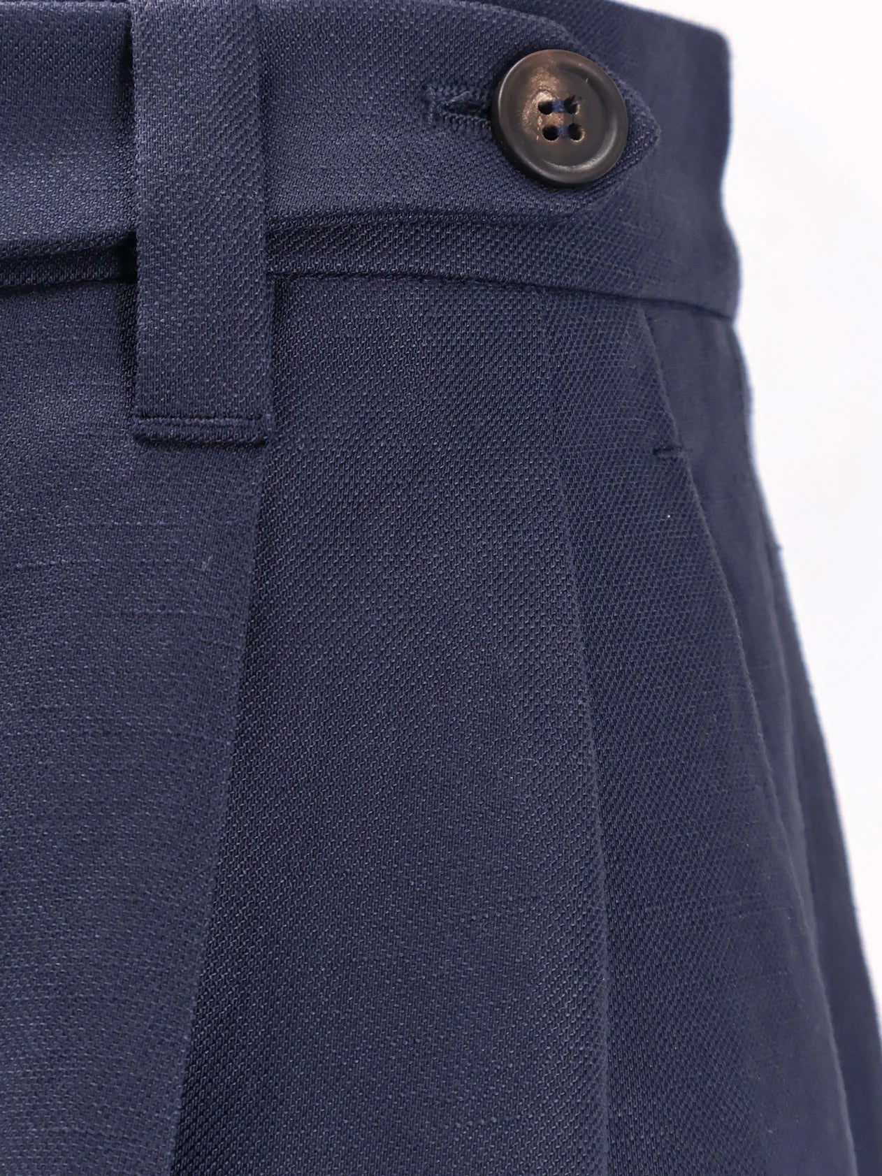 Viscose and linen bermuda shorts