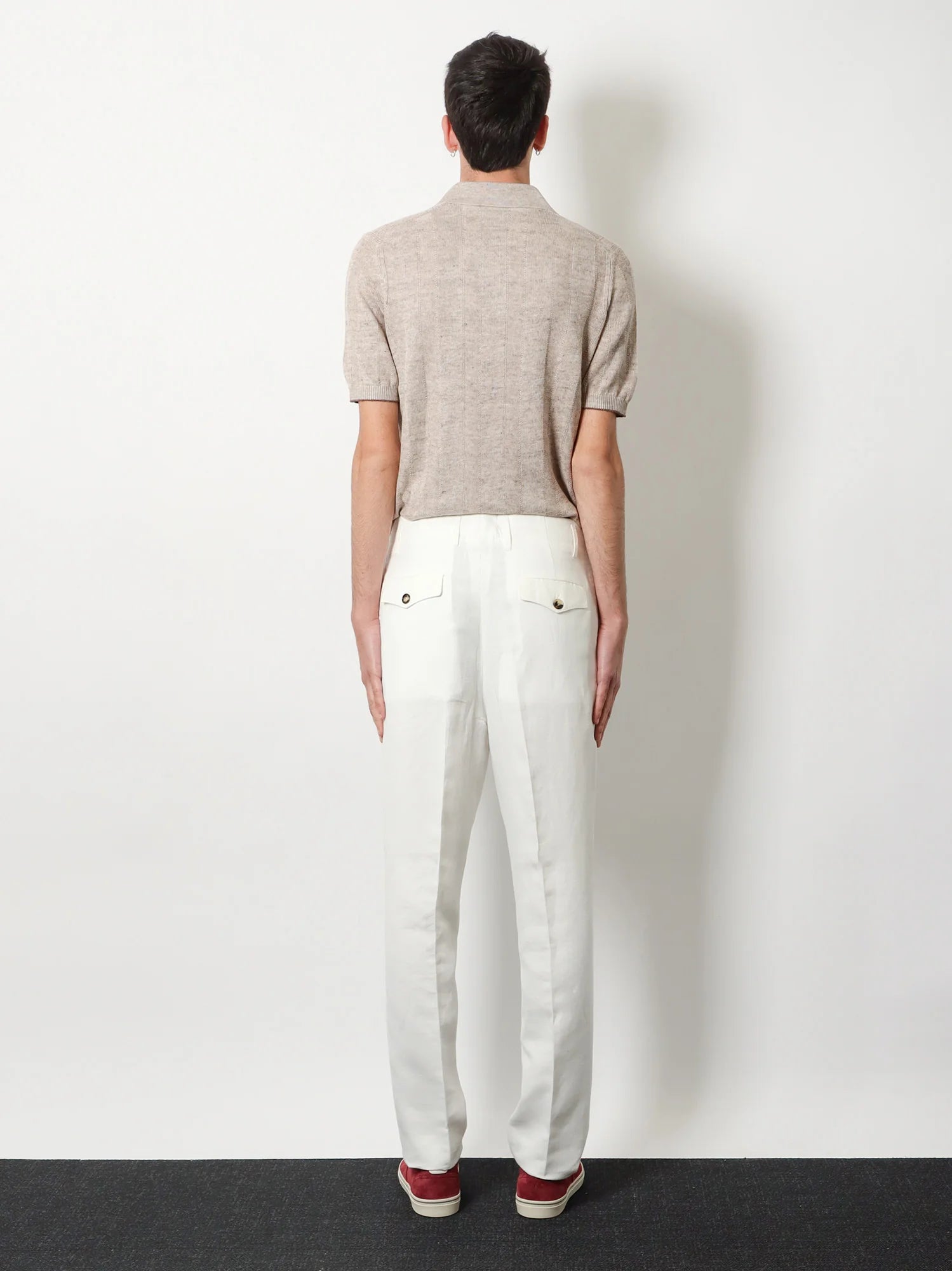Linen and cotton trousers