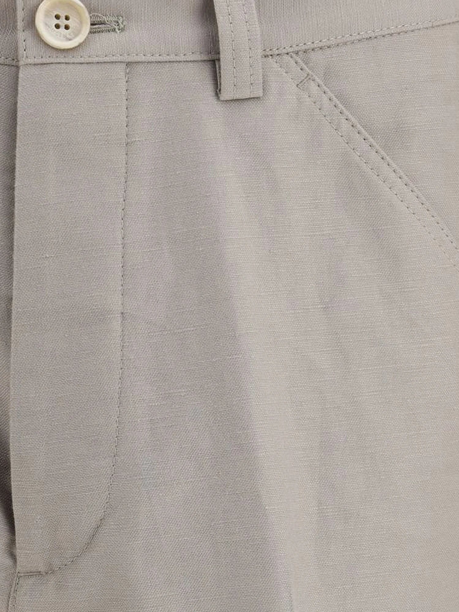 Cotton and linen trousers
