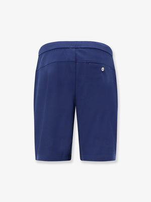 Cotton Bermuda shorts with contrasting logo