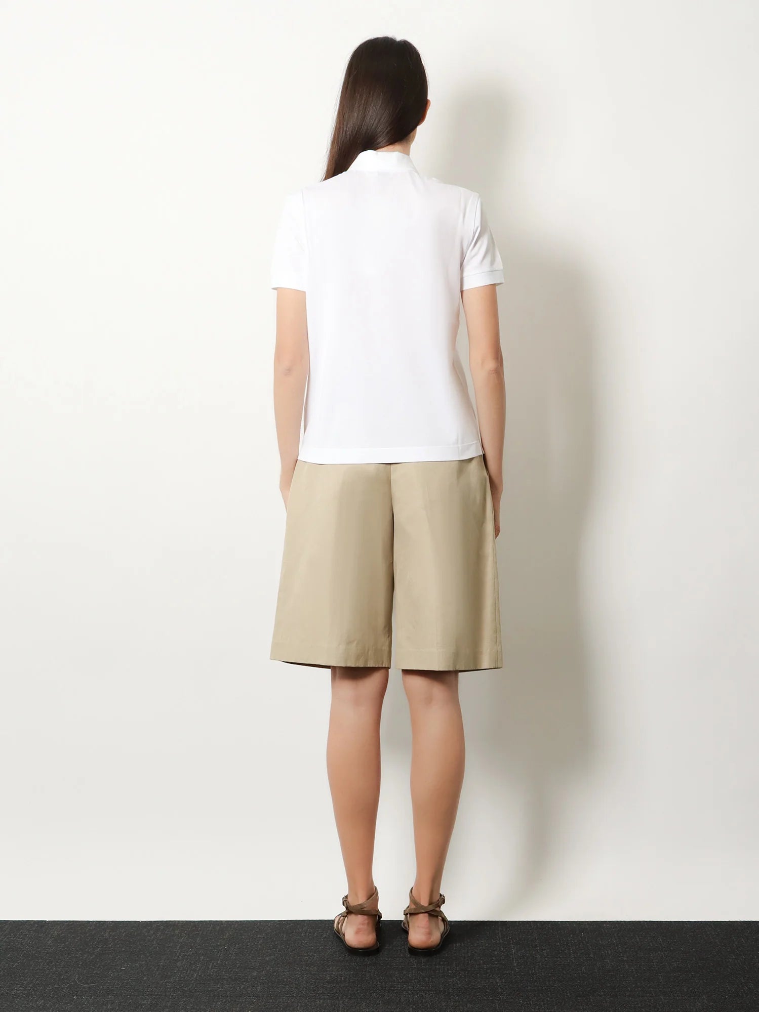 Cotton blend polo shirt
