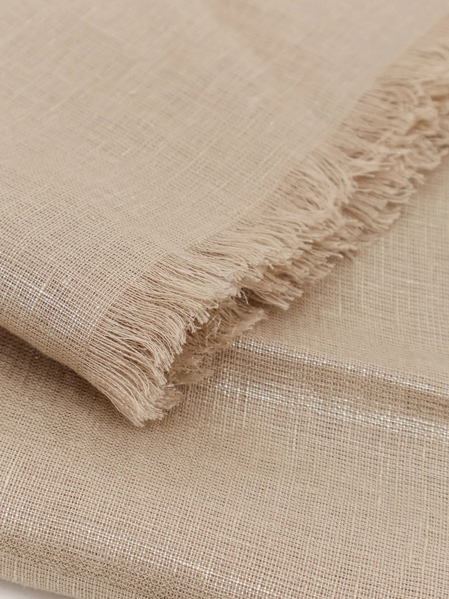 Lurex linen scarf
