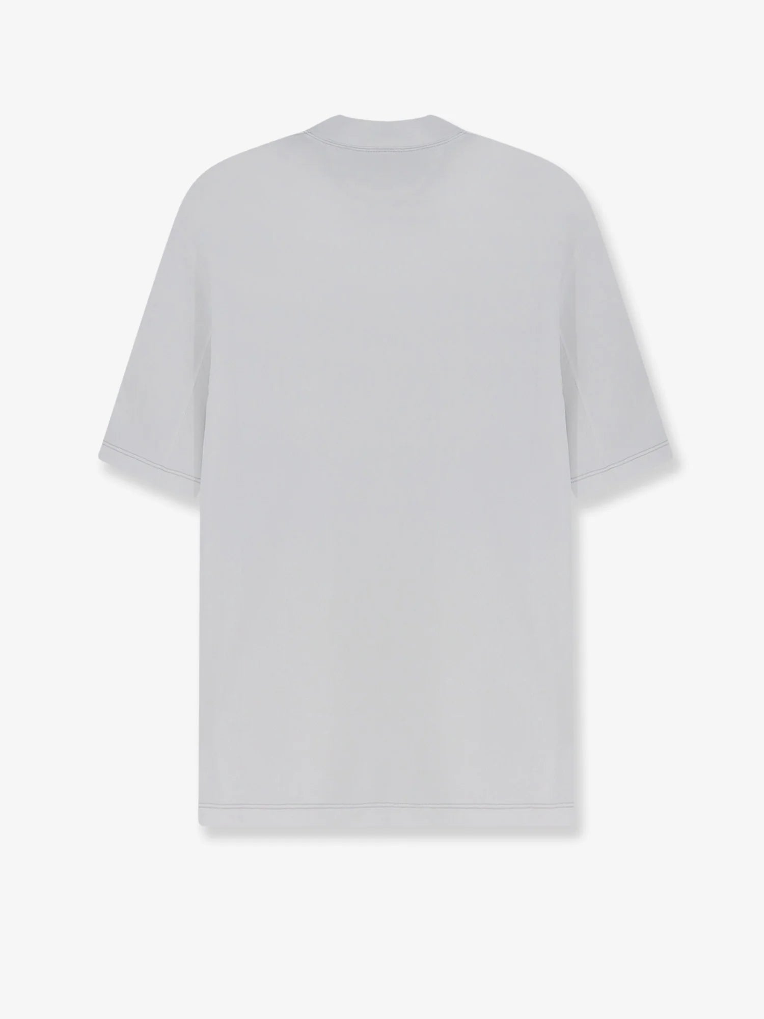 Technical fabric T-shirt with front logo patch