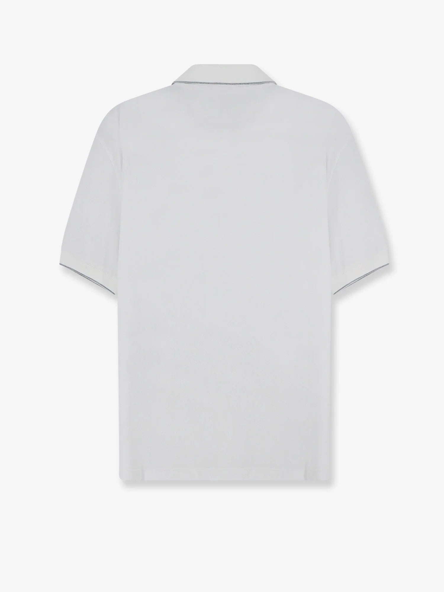 Technical fabric polo shirt with embroidered logo on the front