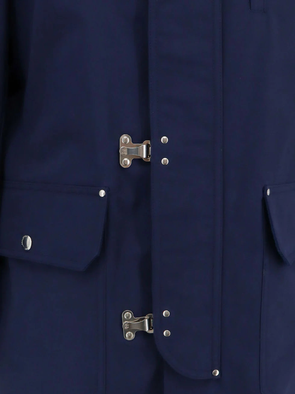 Water-resistant jacket with hooks