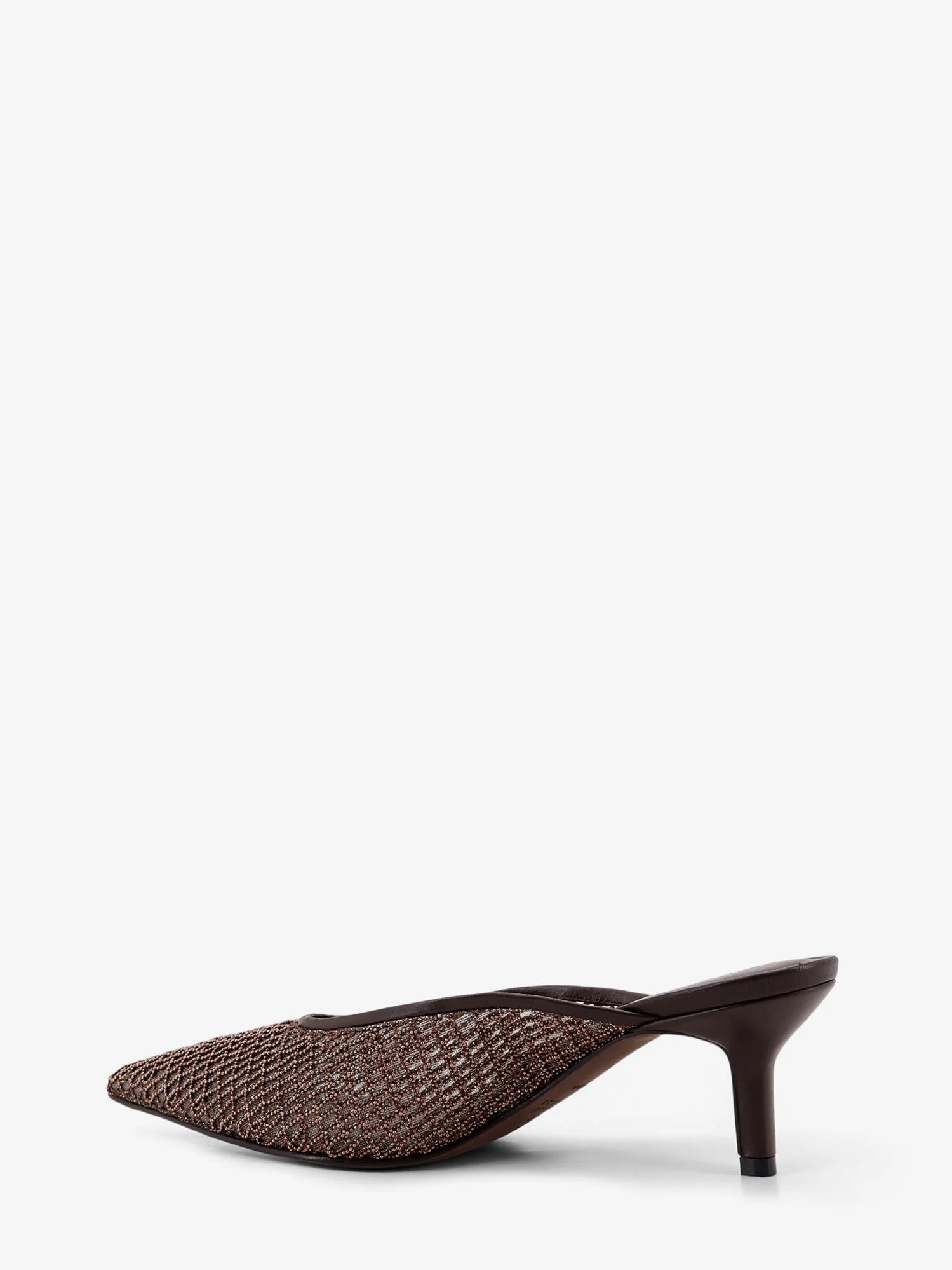Leather sandals with Monili detail