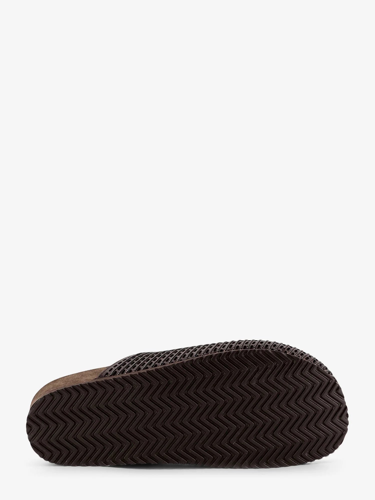 Leather sandals with Precious Net detail