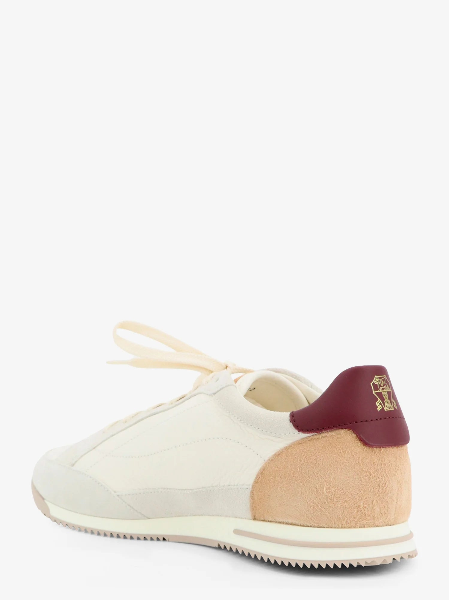 Leather sneakers with suede inserts