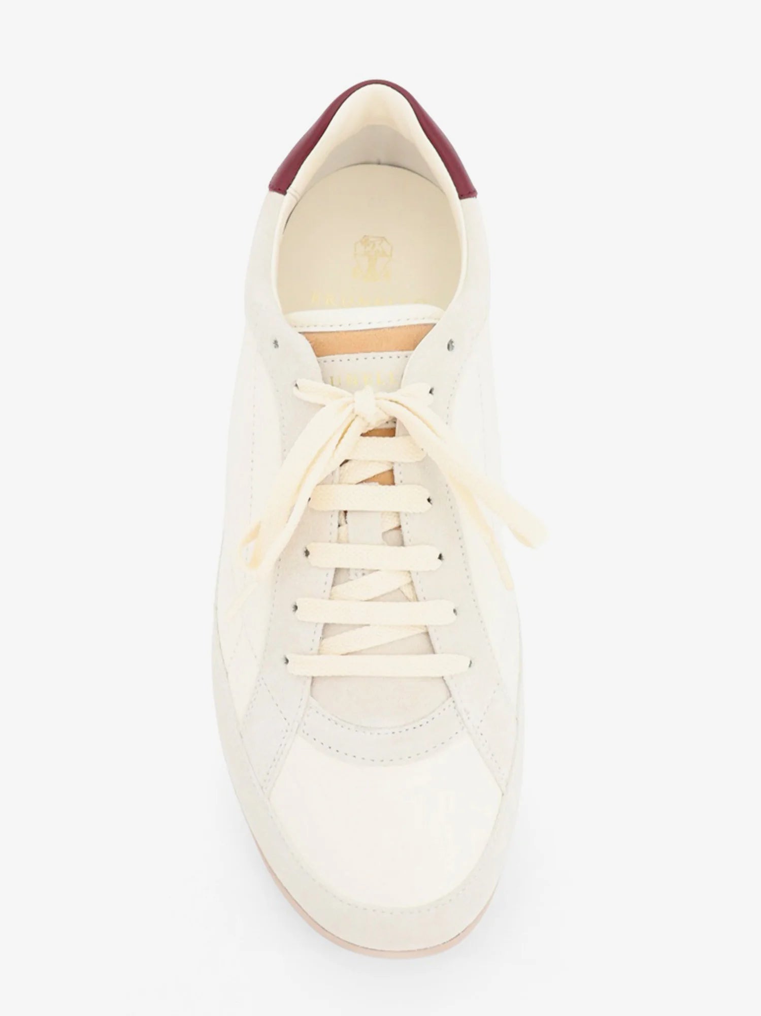 Leather sneakers with suede inserts