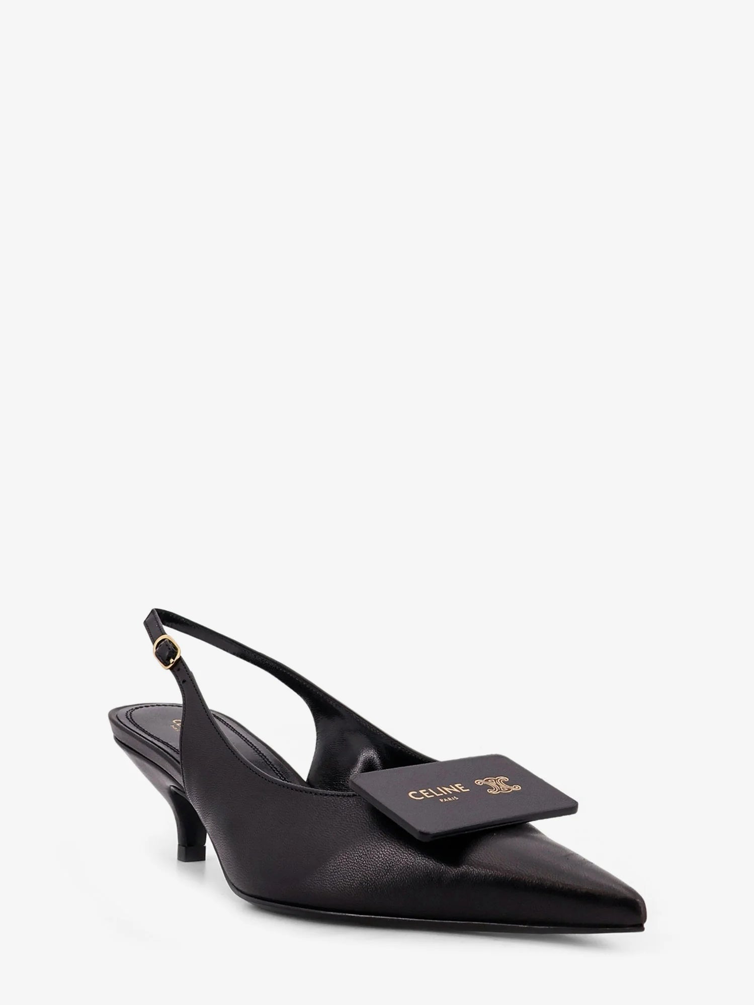 Signature leather pumps