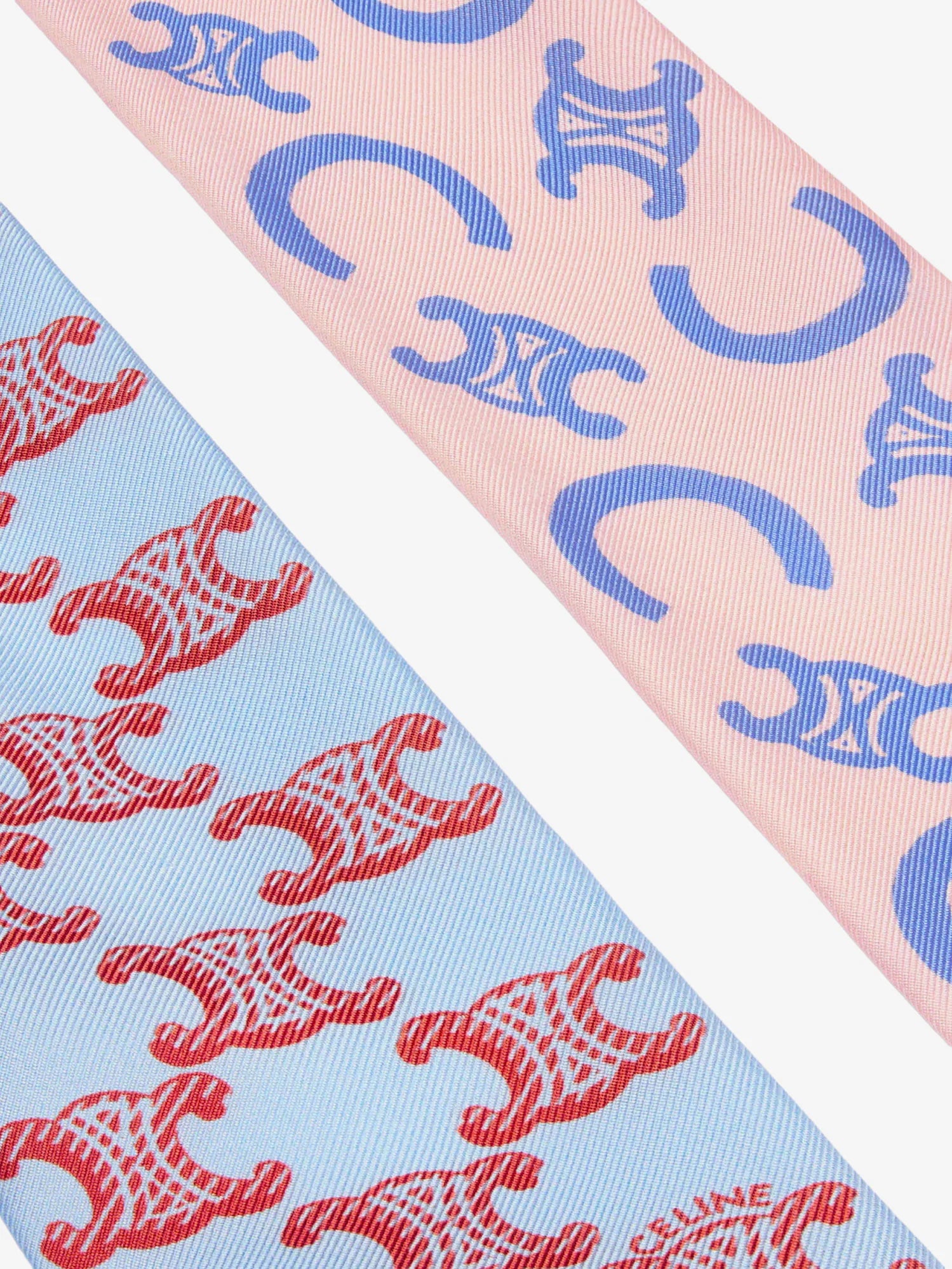 Silk scarf with all-over Triomphe logo