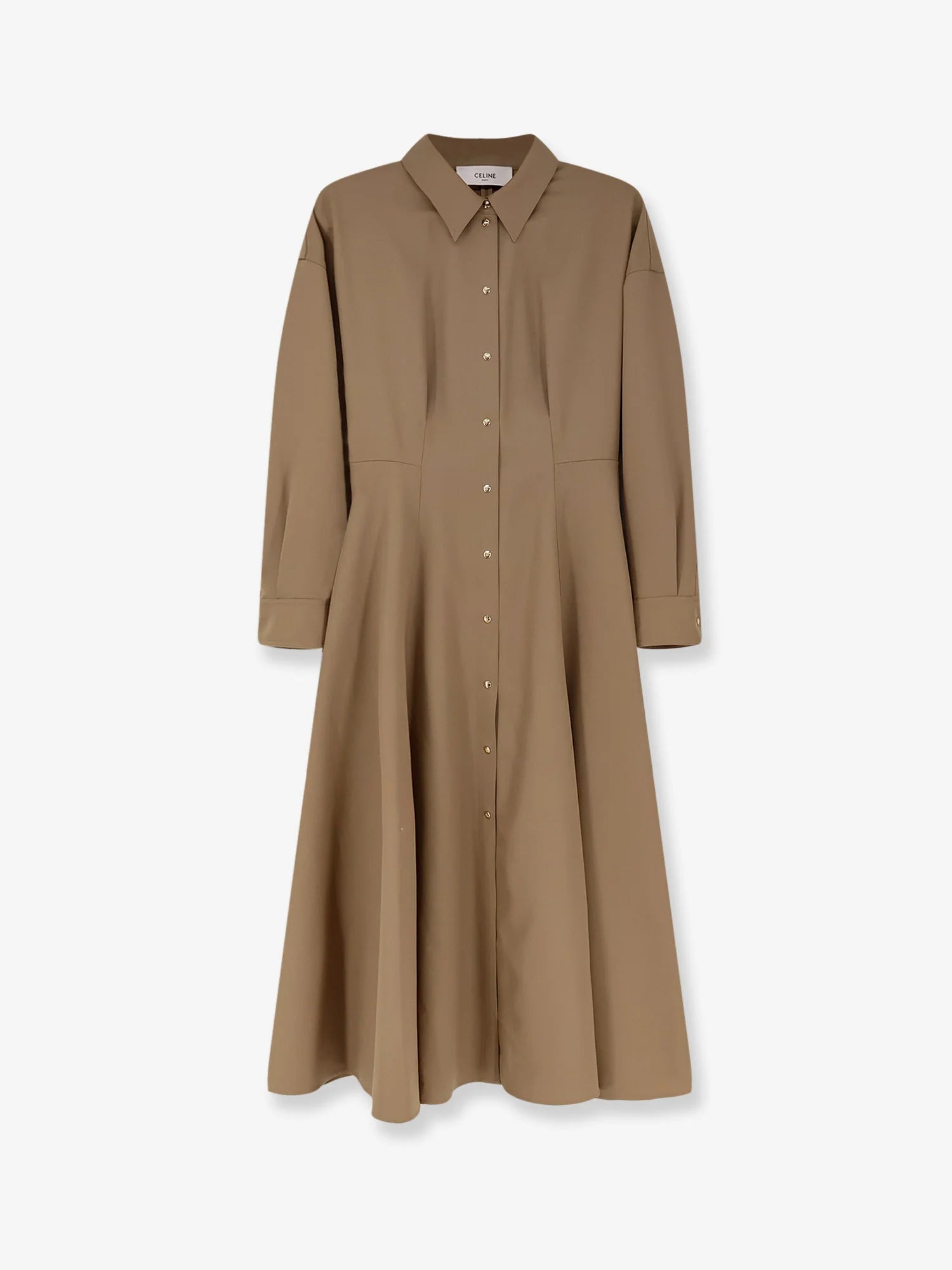 Wool shirt dress