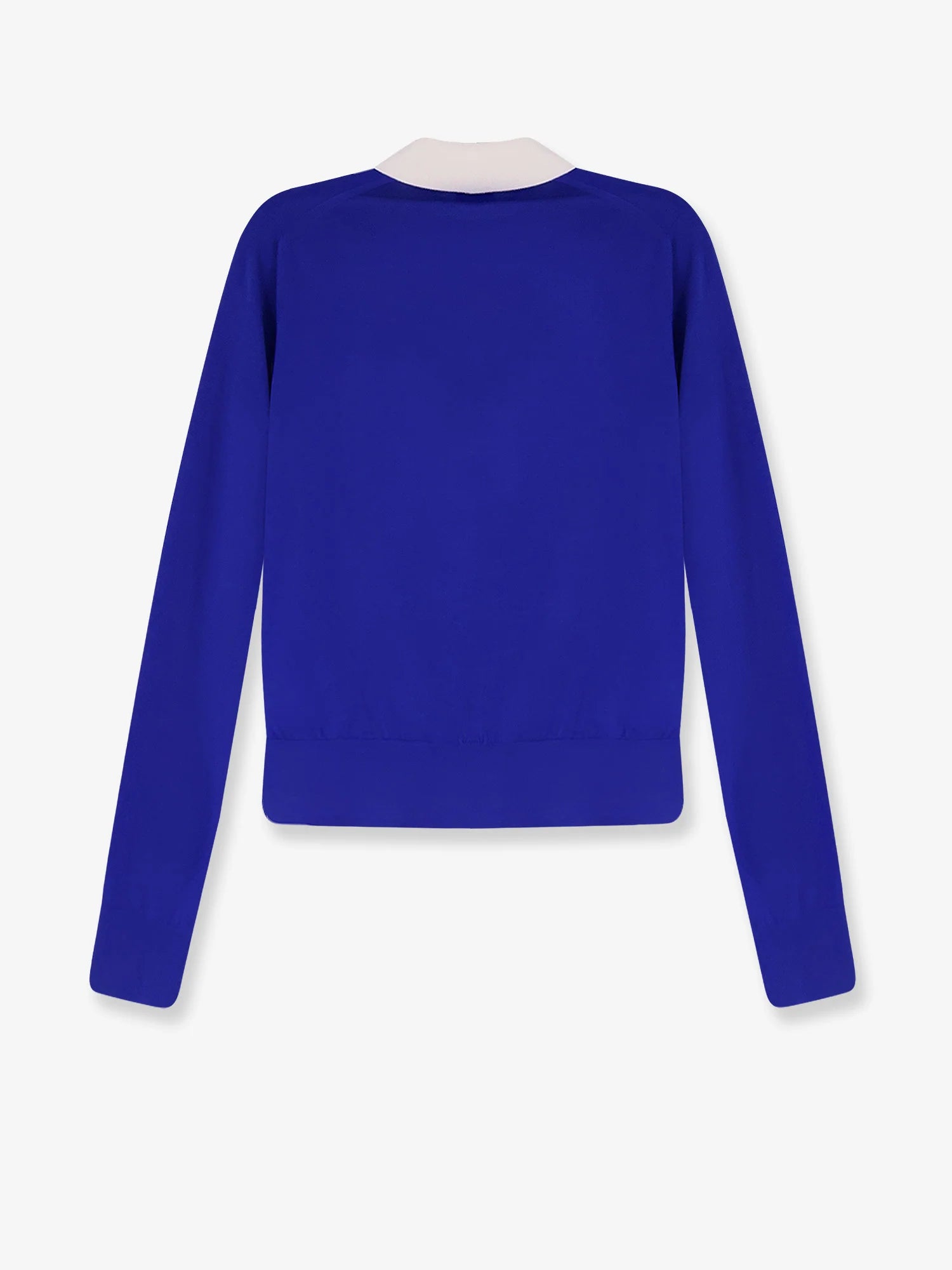 Cashmere and silk polo shirt with embroidery logo on the front