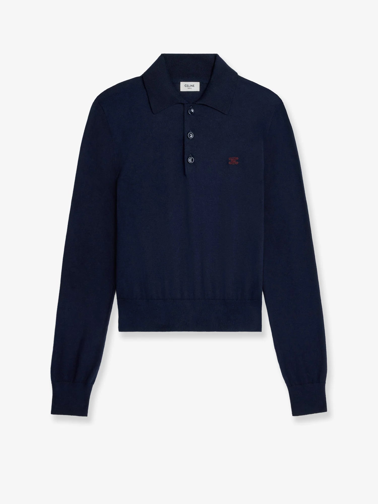 Cotton polo sweater