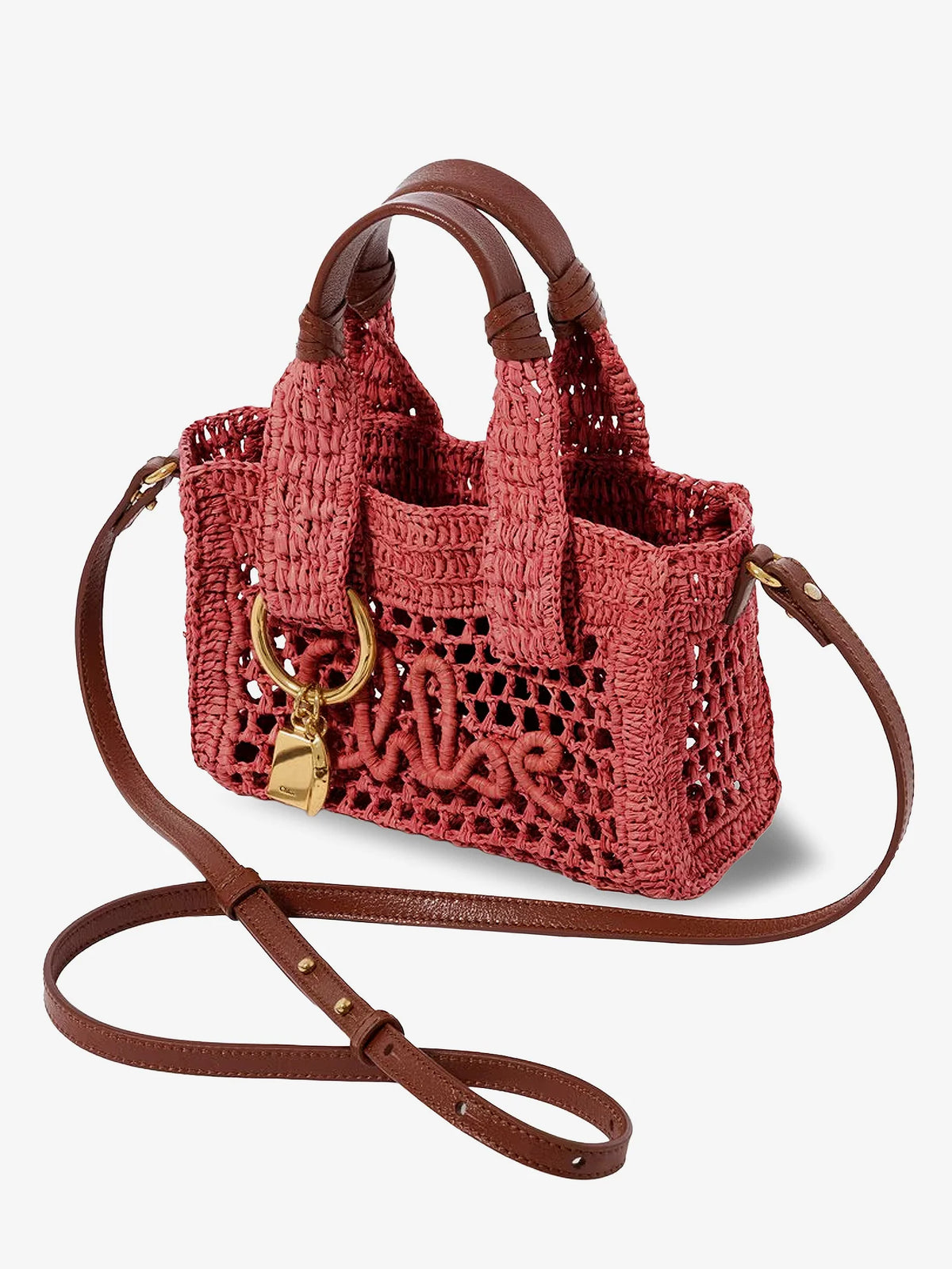 Summer Banana Raffia crossbody bag