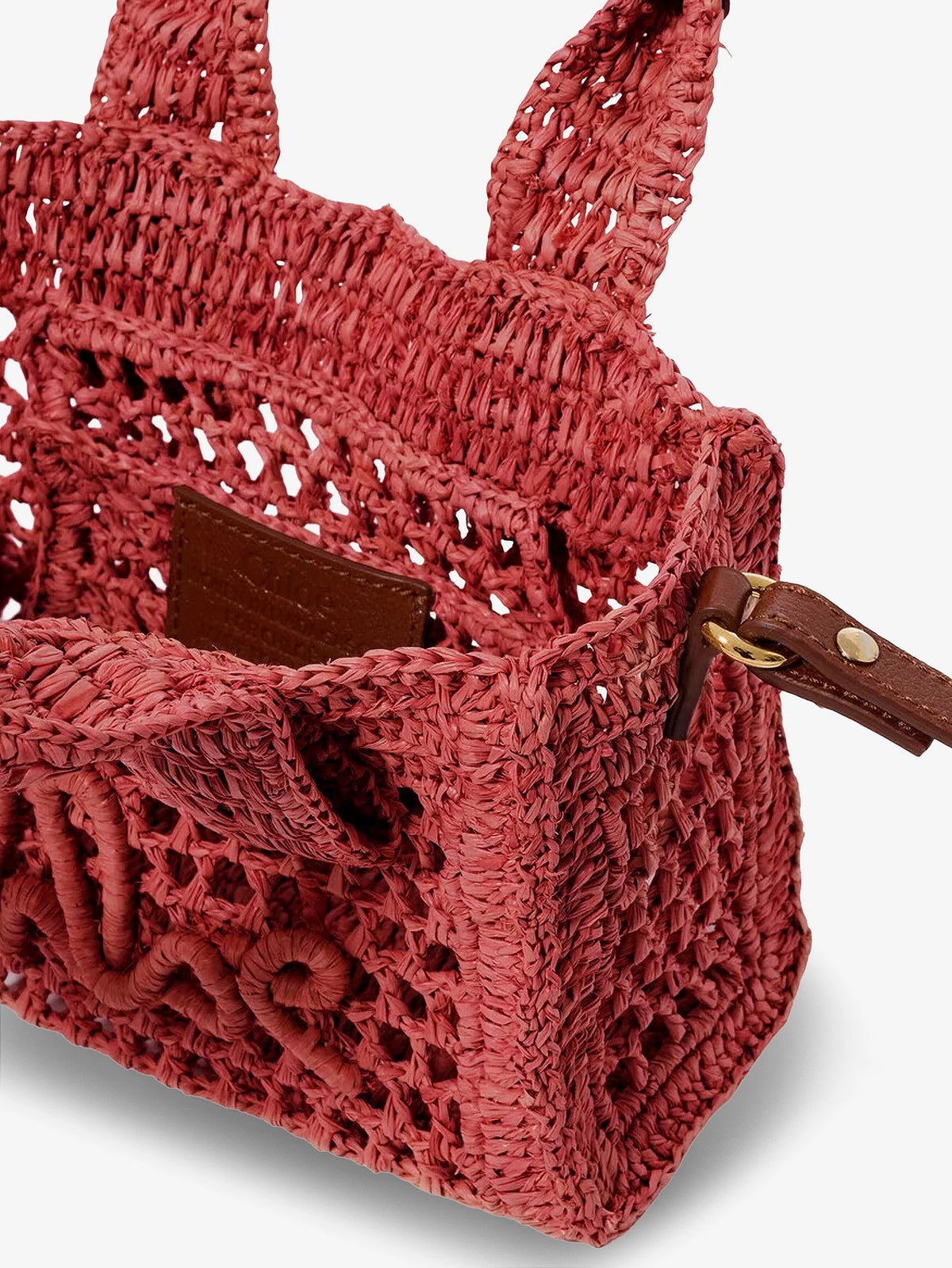 Summer Banana Raffia crossbody bag