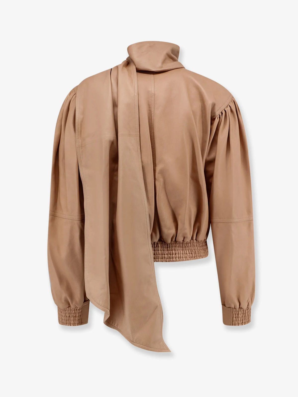 Leather Jacket with stitched profiles