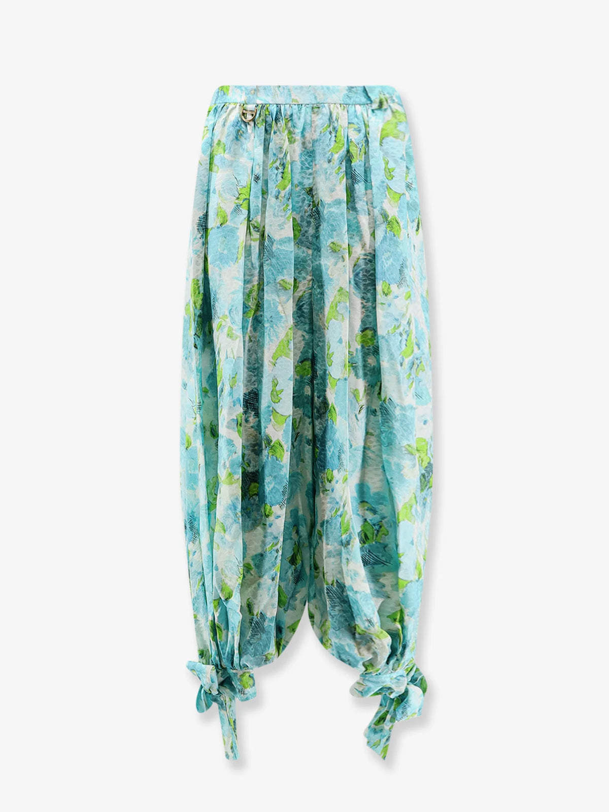 Harem multicolor silk trousers
