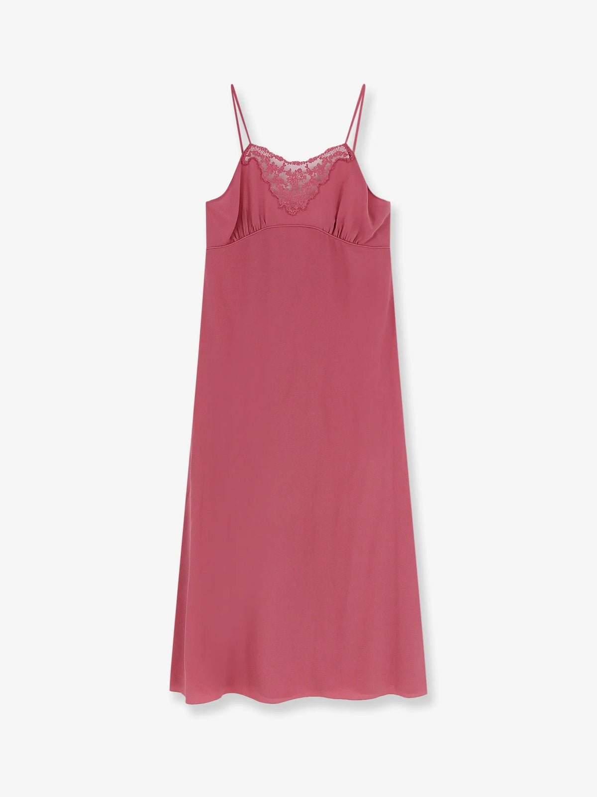 Silk long slipdress