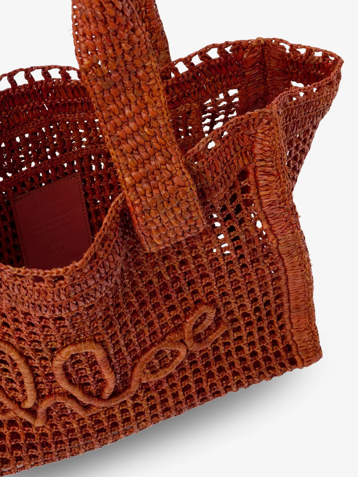 East-West Summer Banana Raffia Shoulder Bag