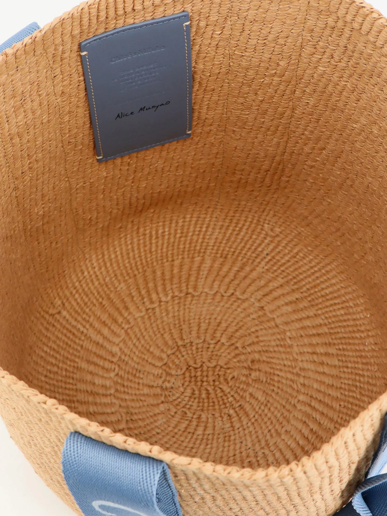 Woody Raffia Shoulder Bag