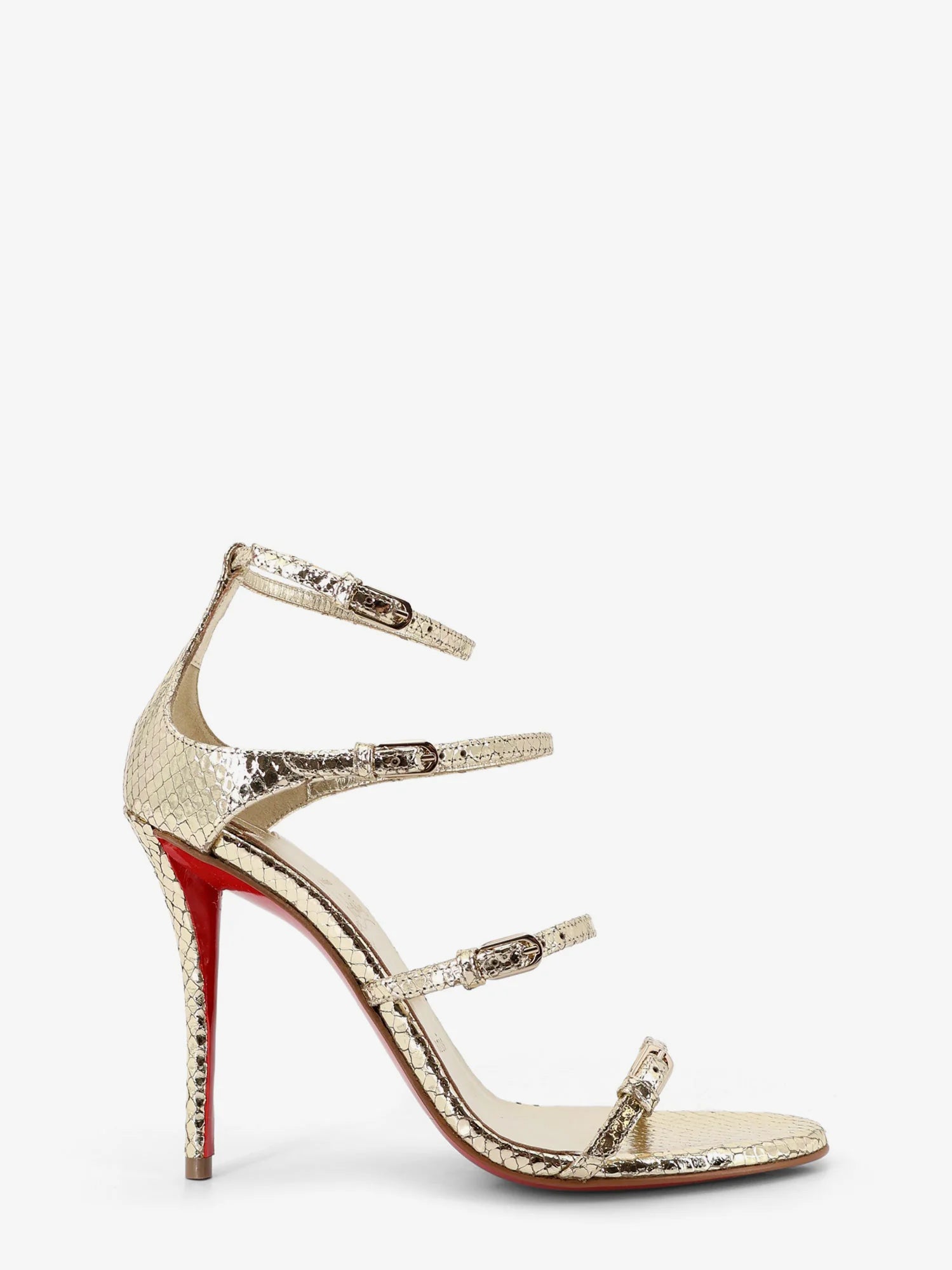 Millenium 100 python leather sandals