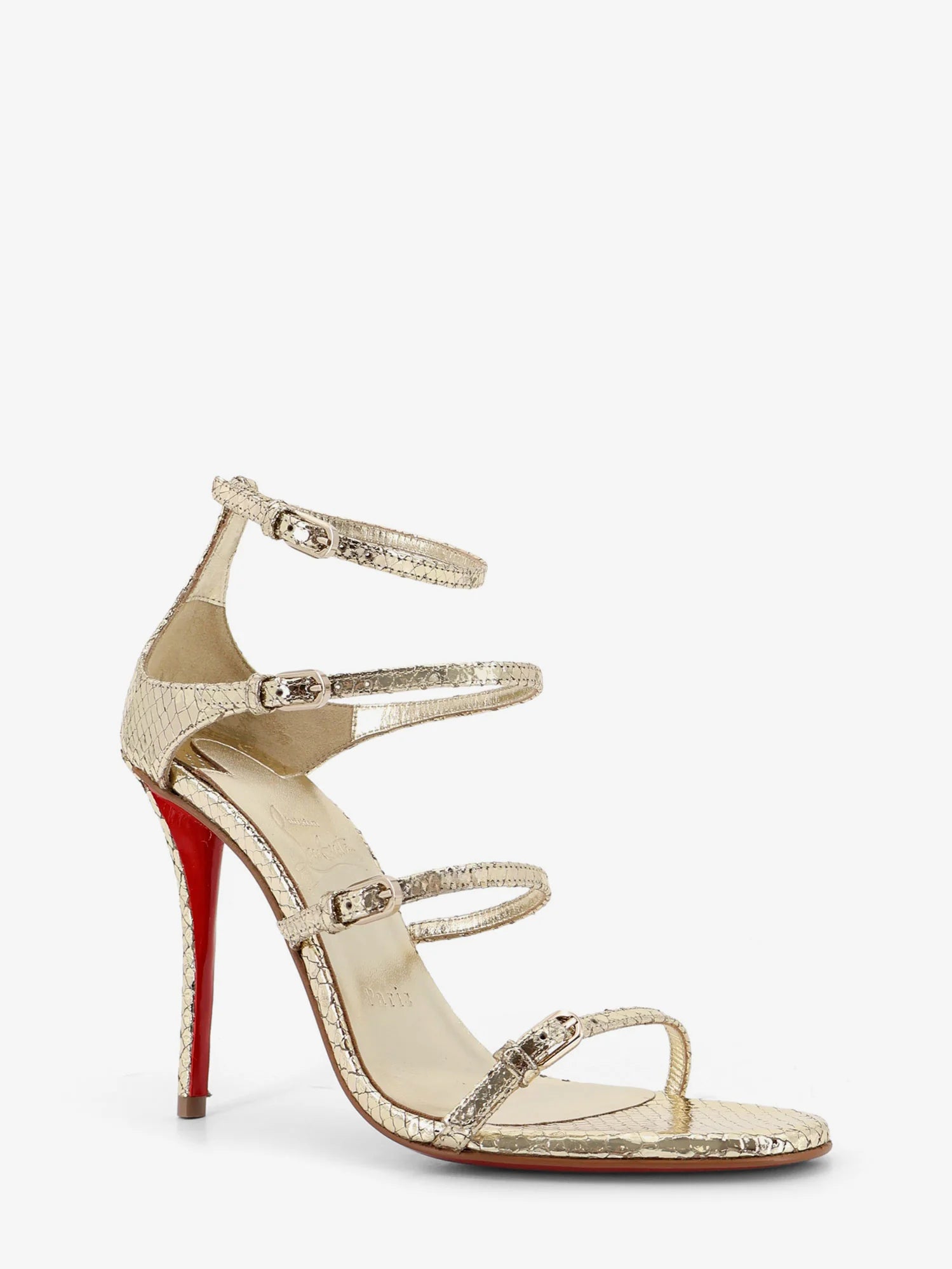 Millenium 100 python leather sandals