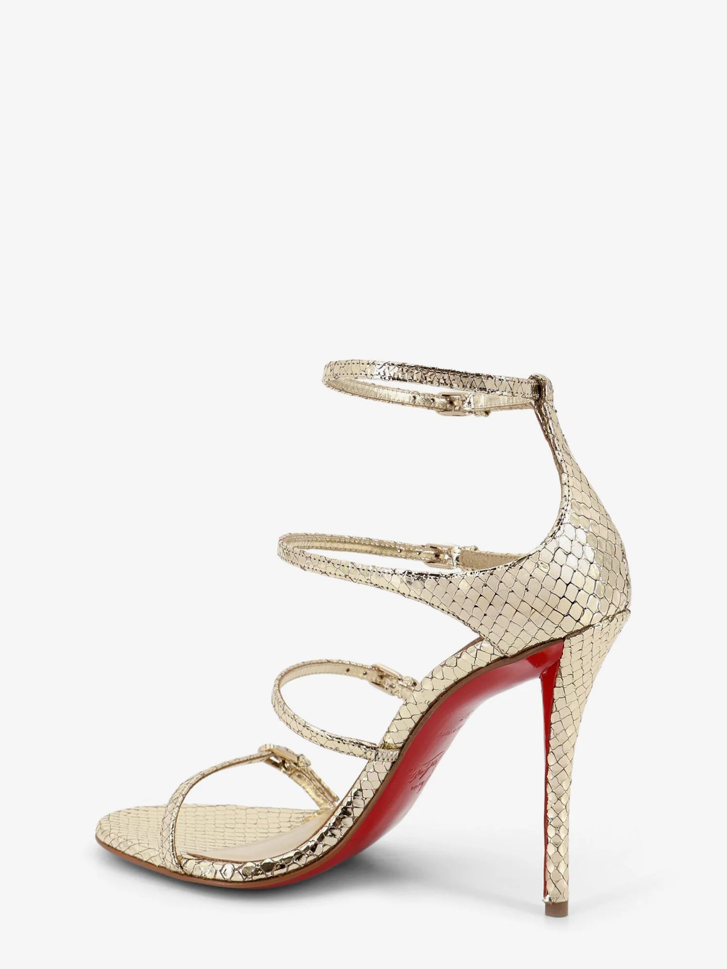 Millenium 100 python leather sandals
