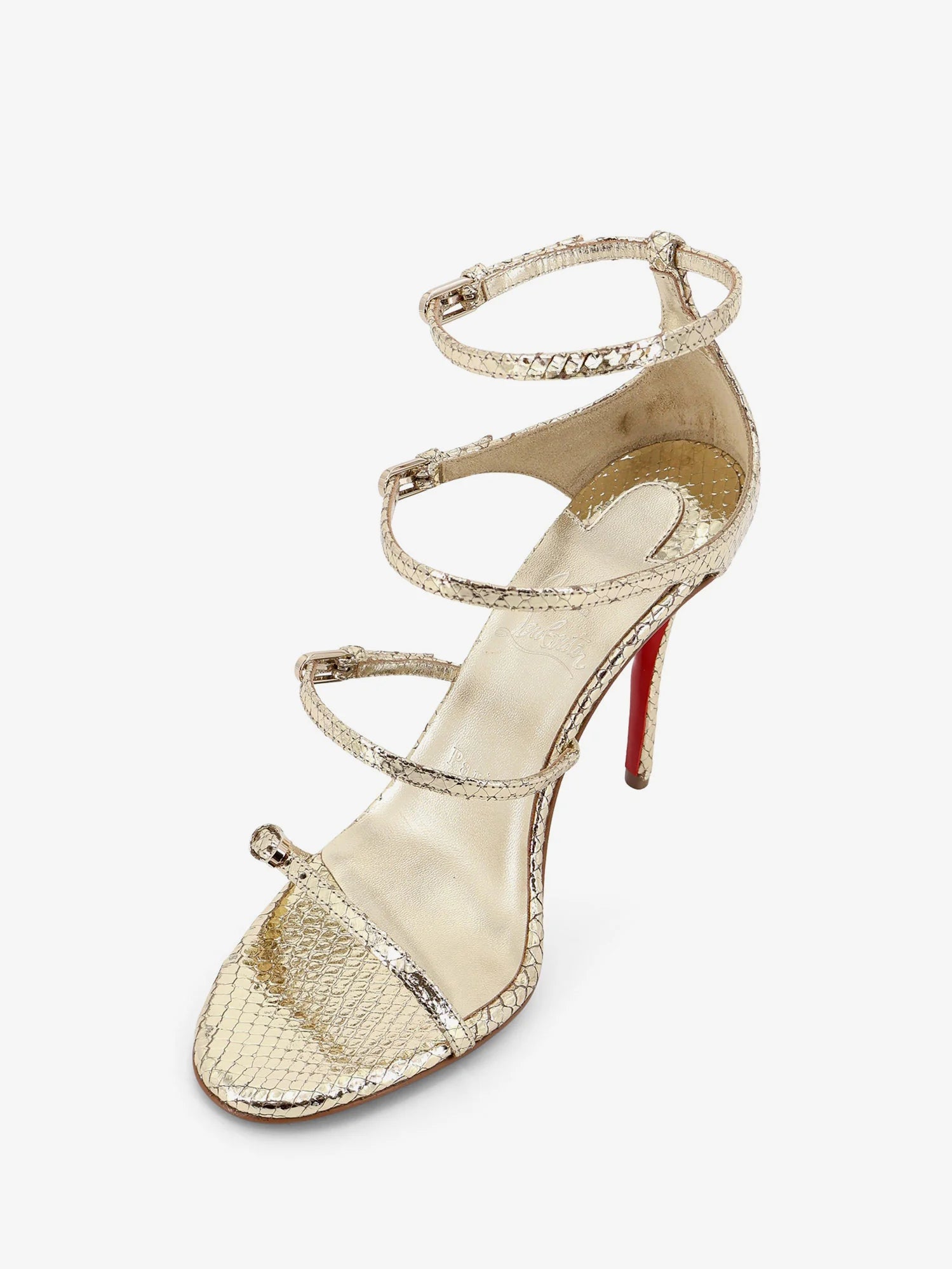 Millenium 100 python leather sandals