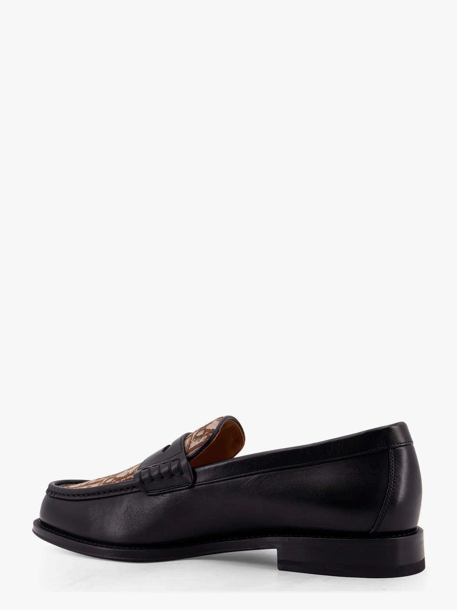 Leather loafers with Dior Oblique detail