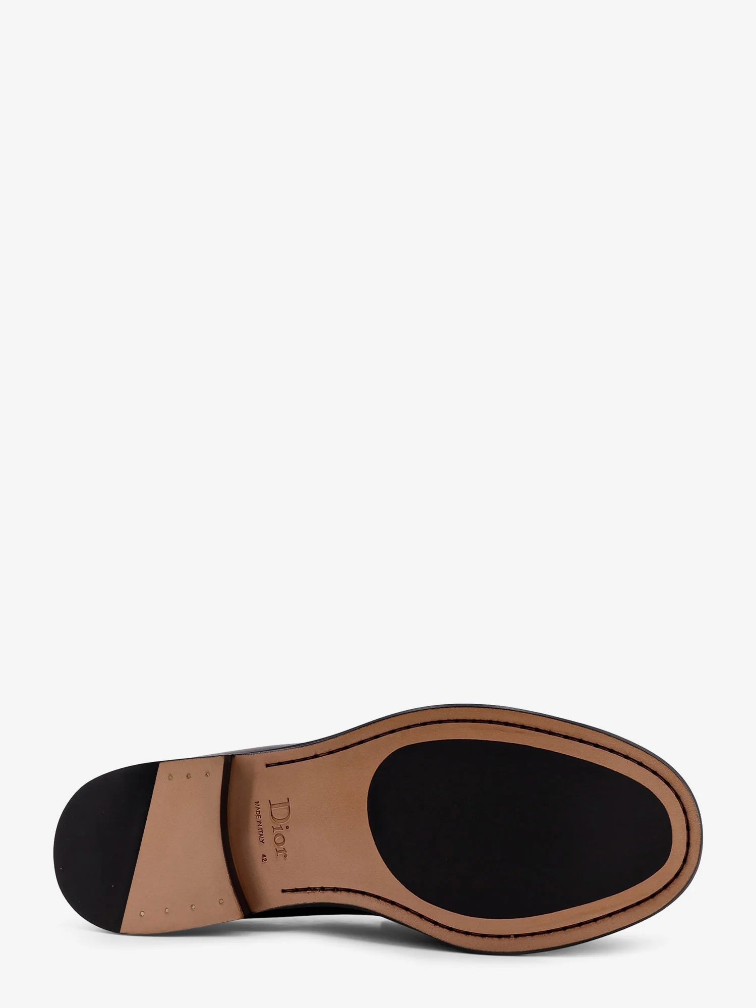 Leather loafers with Dior Oblique detail