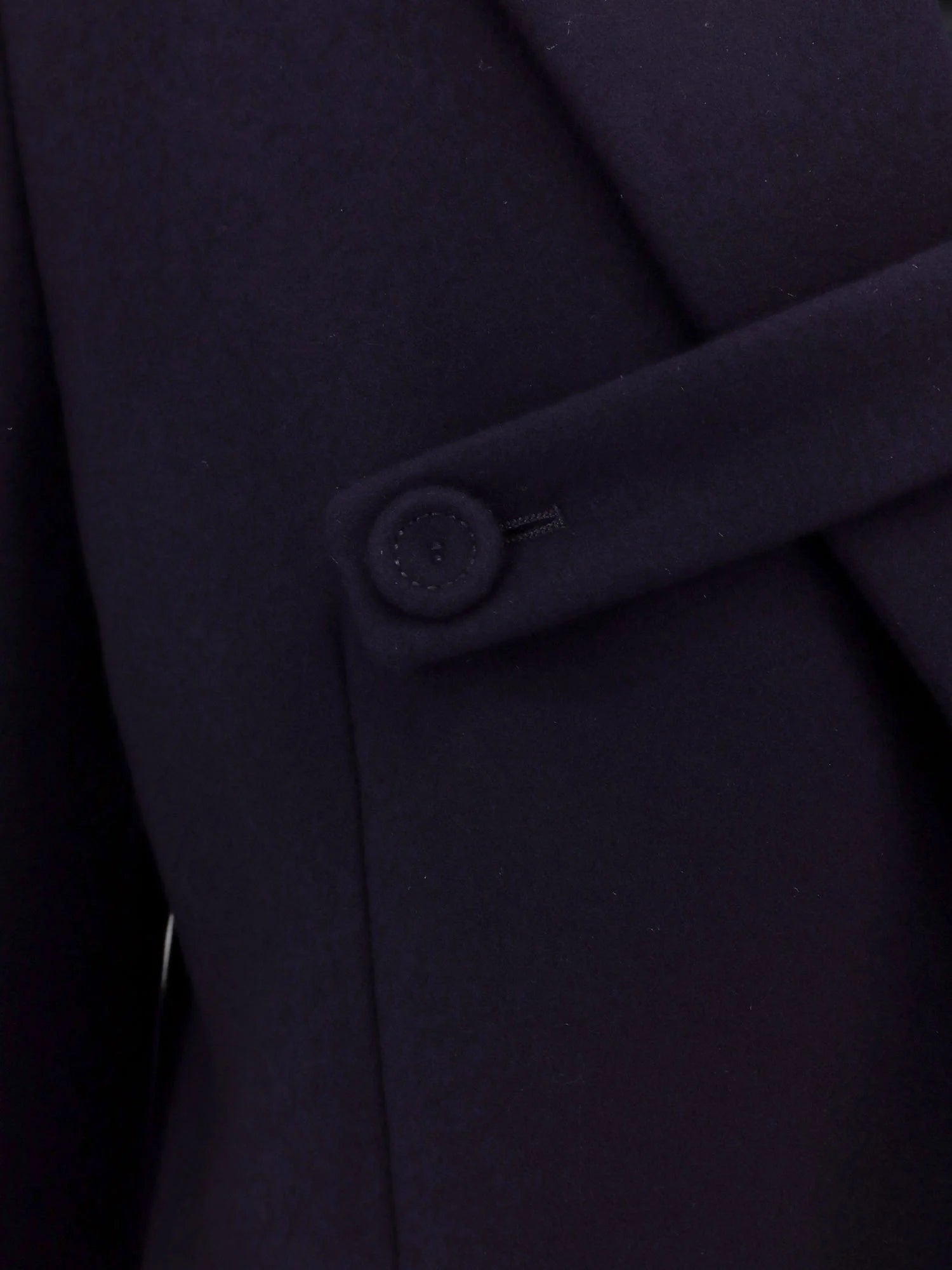 Single-breasted virgin wool coat