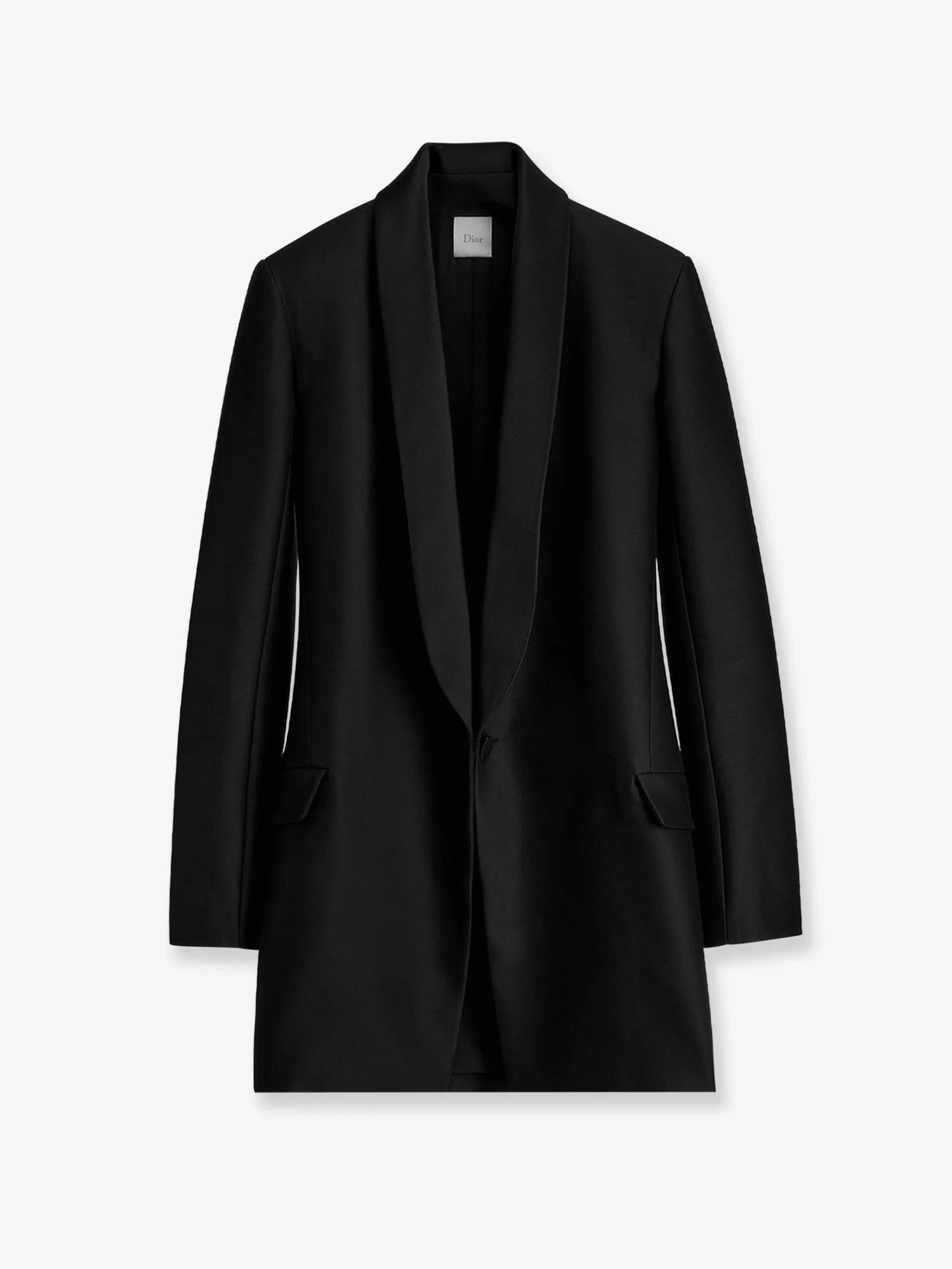 Wool and silk tuxedo blazer