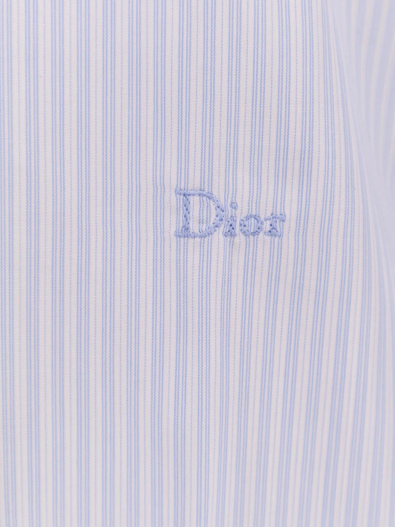 Cotton shirt with striped motif