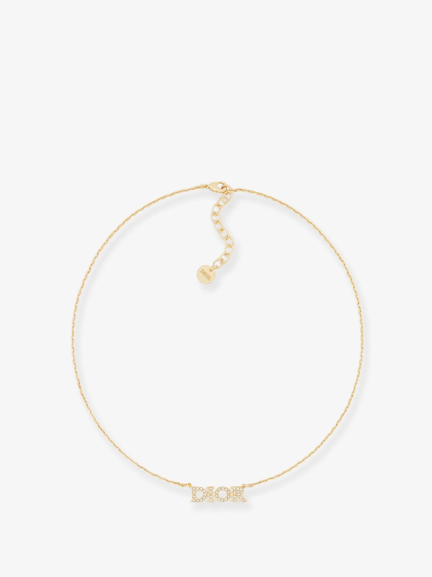 Diorevolution metal necklace with gold finishes
