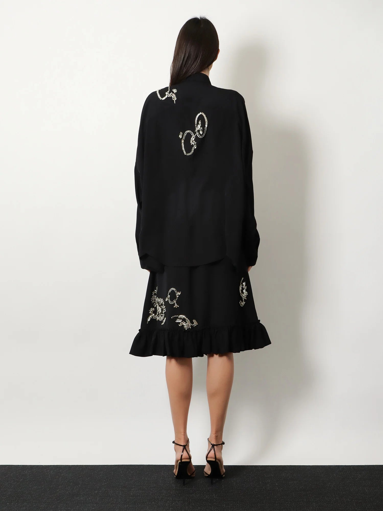 Casia shirt with rhinestones