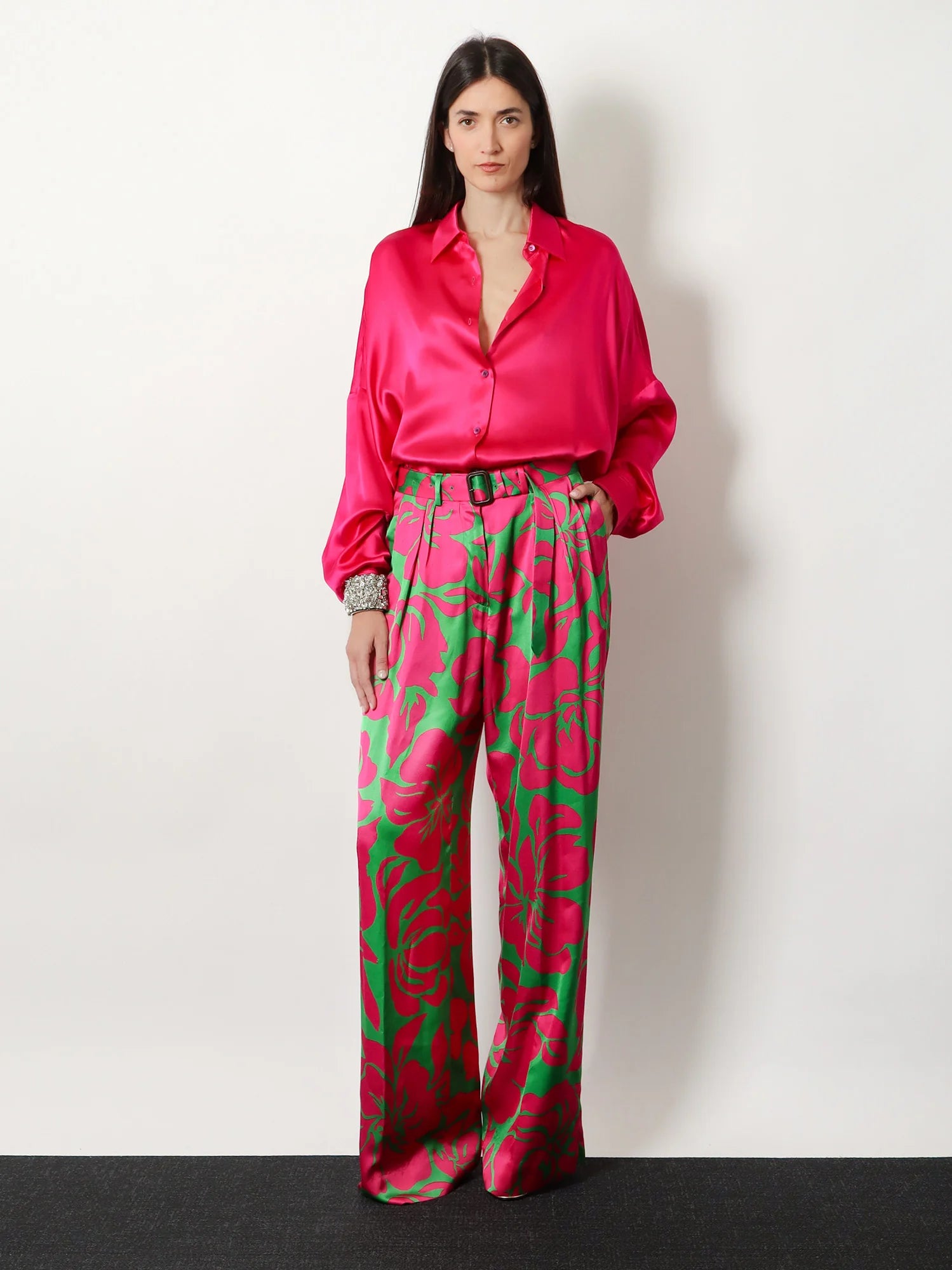 Peaches Bis viscose trousers