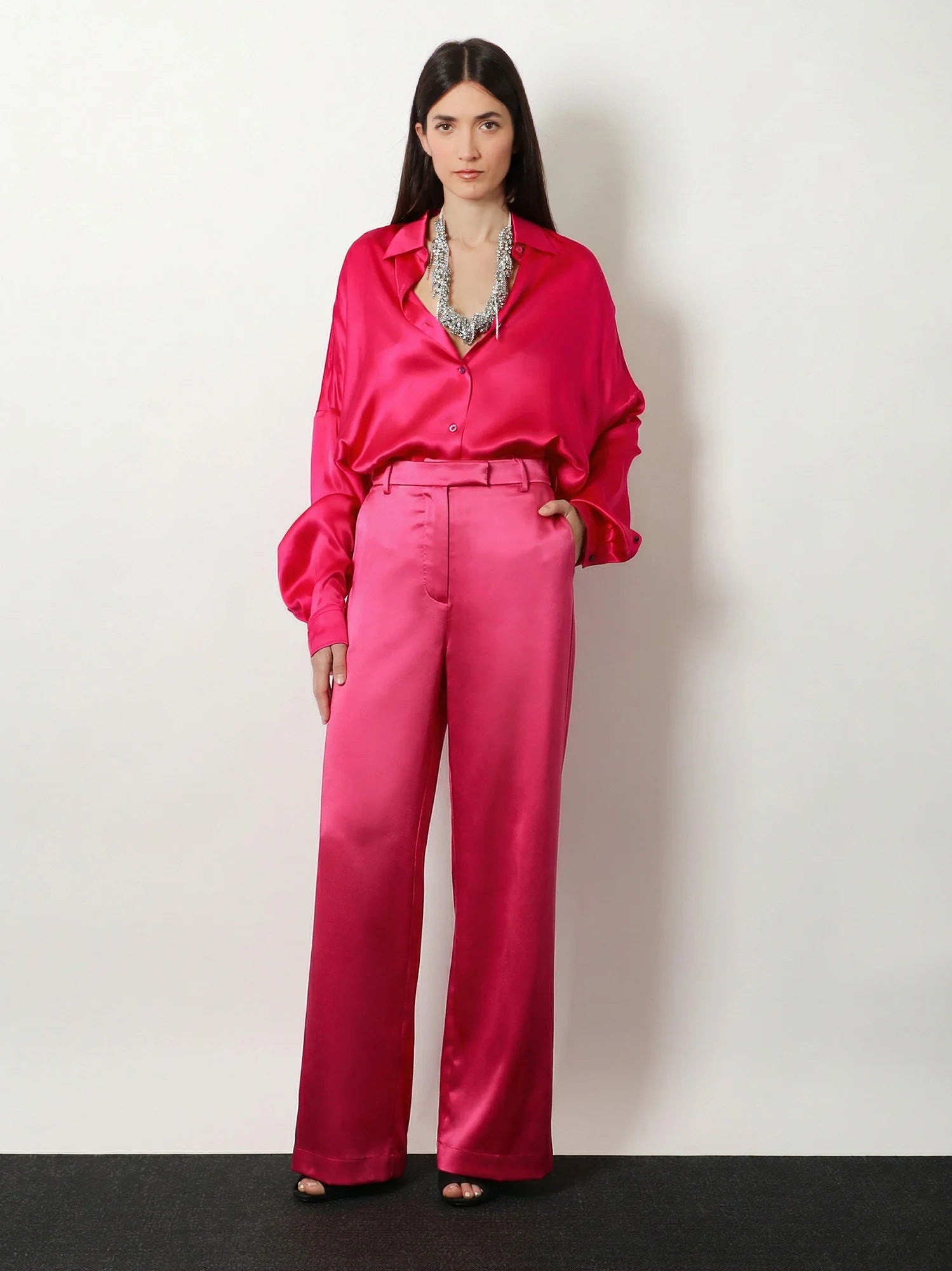 Penn satin trousers