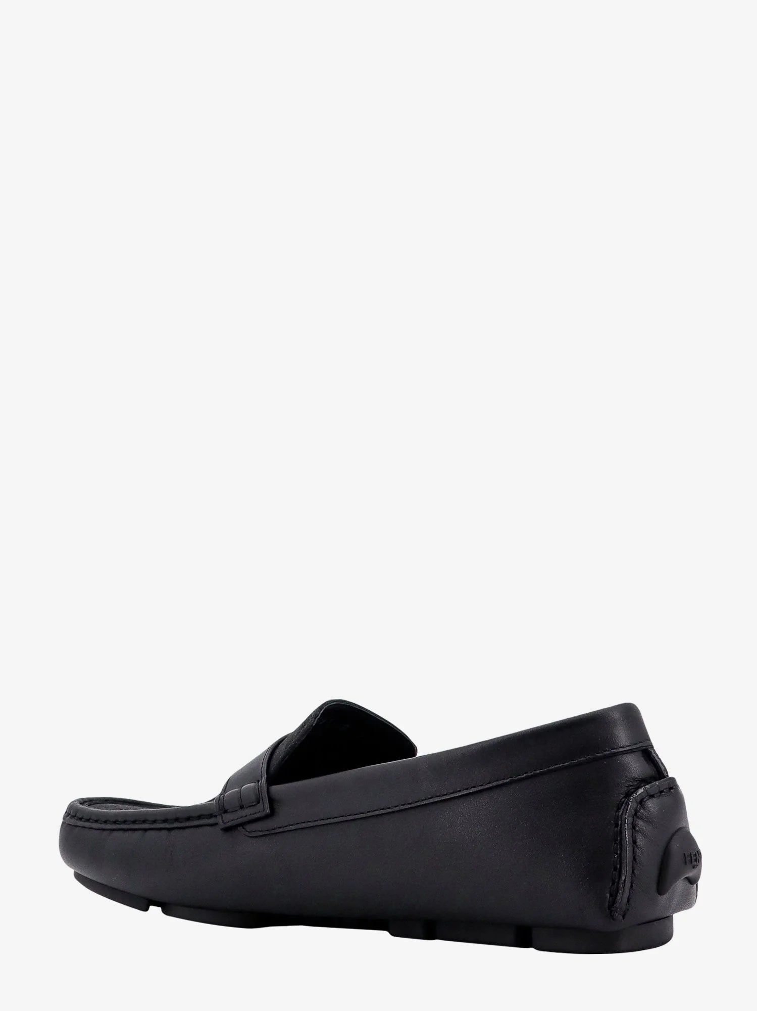 Leather and canvas loafers