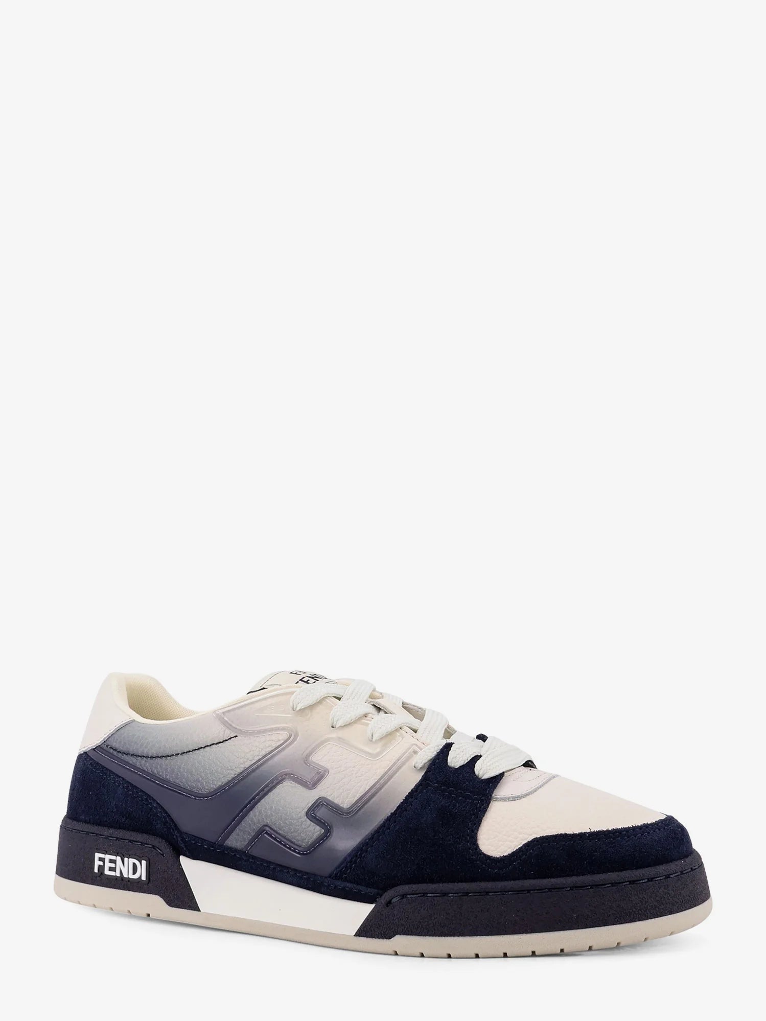Fendi Match sneakers in FF jacquard fabric and suede