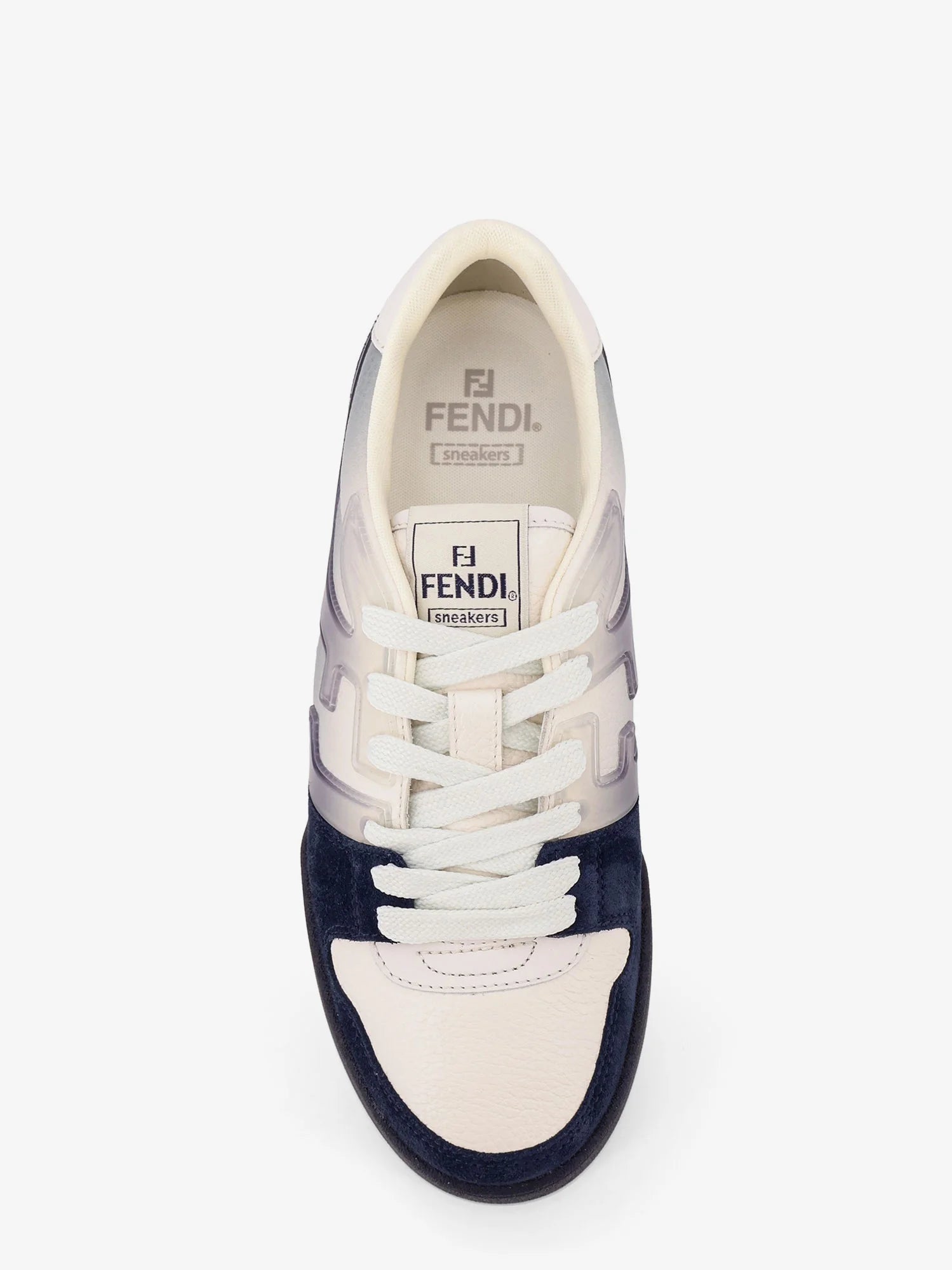 Fendi Match sneakers in FF jacquard fabric and suede
