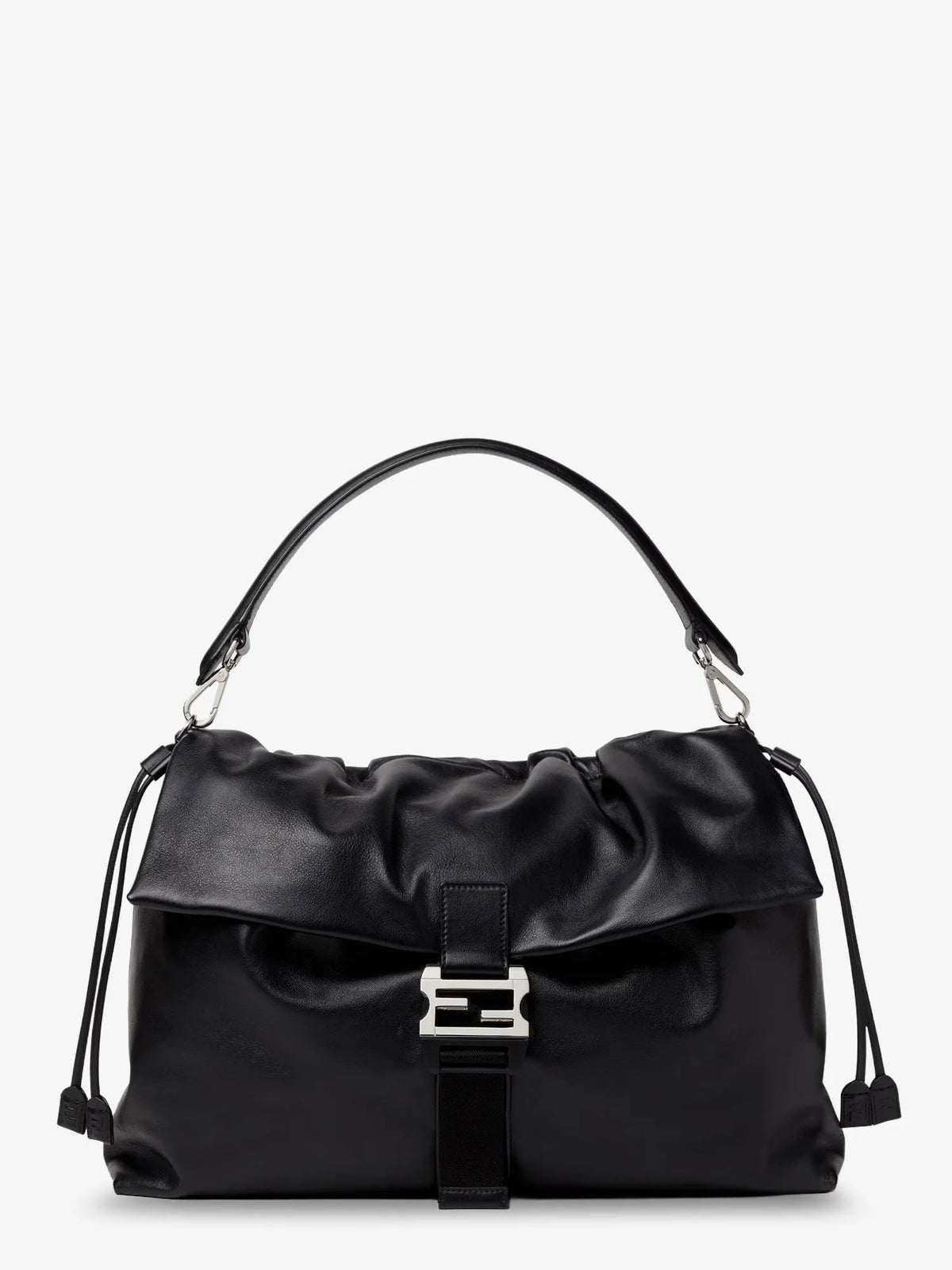Fendi Flux Maxi Messenger leather shoulder bag