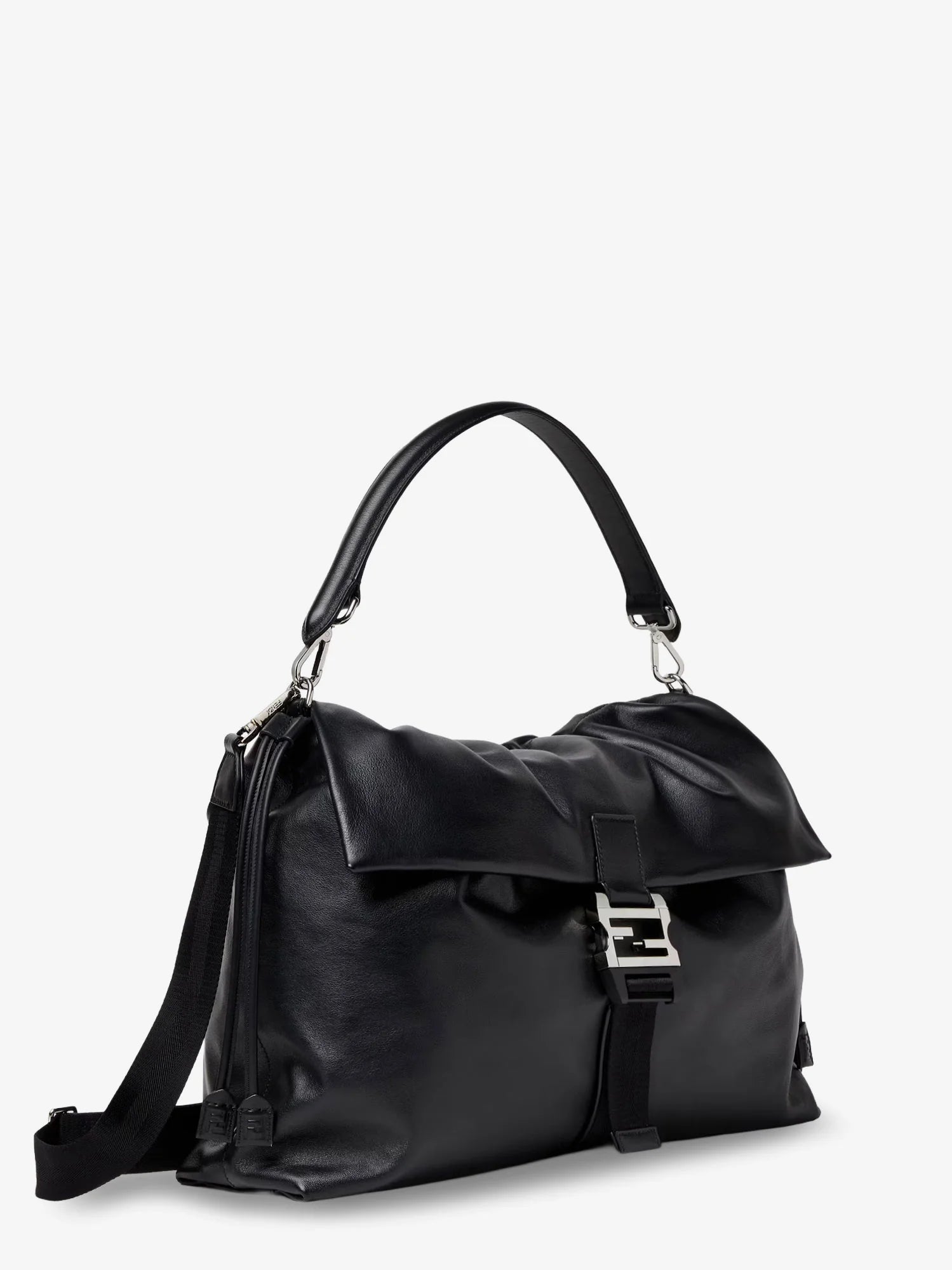 Fendi Flux Maxi Messenger leather shoulder bag