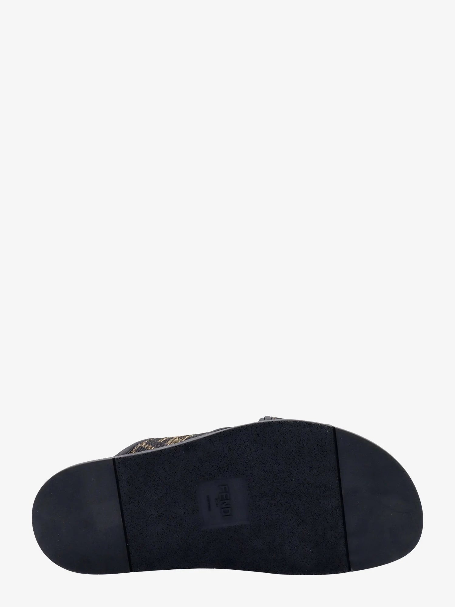 FF jacquard fabric sandals with embroidered logo