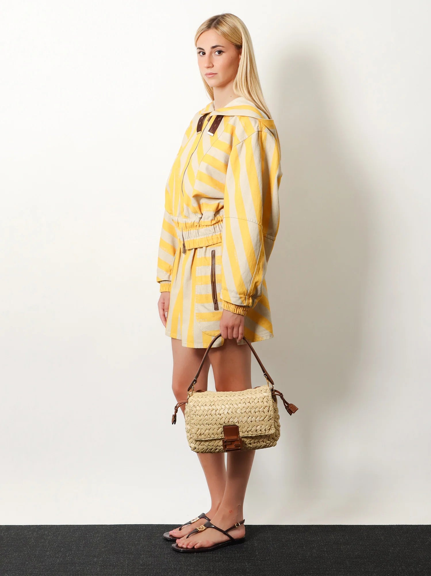 Mamma Baguette Light Denim crossbody bag